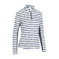 Callaway W Polo Birdie Stripe Protezione Solare Manica Lunga Peacoa Donna