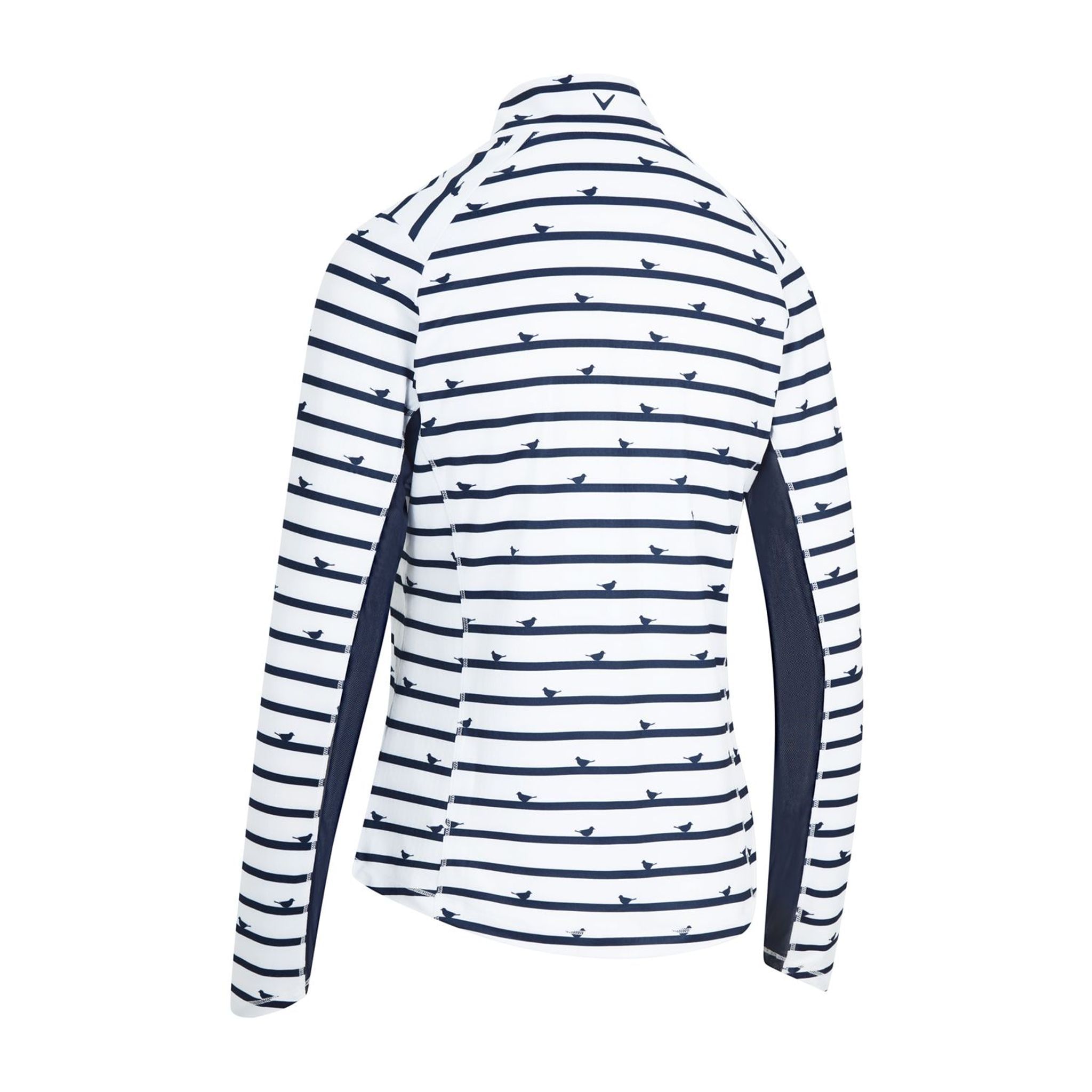 Callaway W Polo Birdie Stripe Protezione Solare Manica Lunga Peacoa Donna