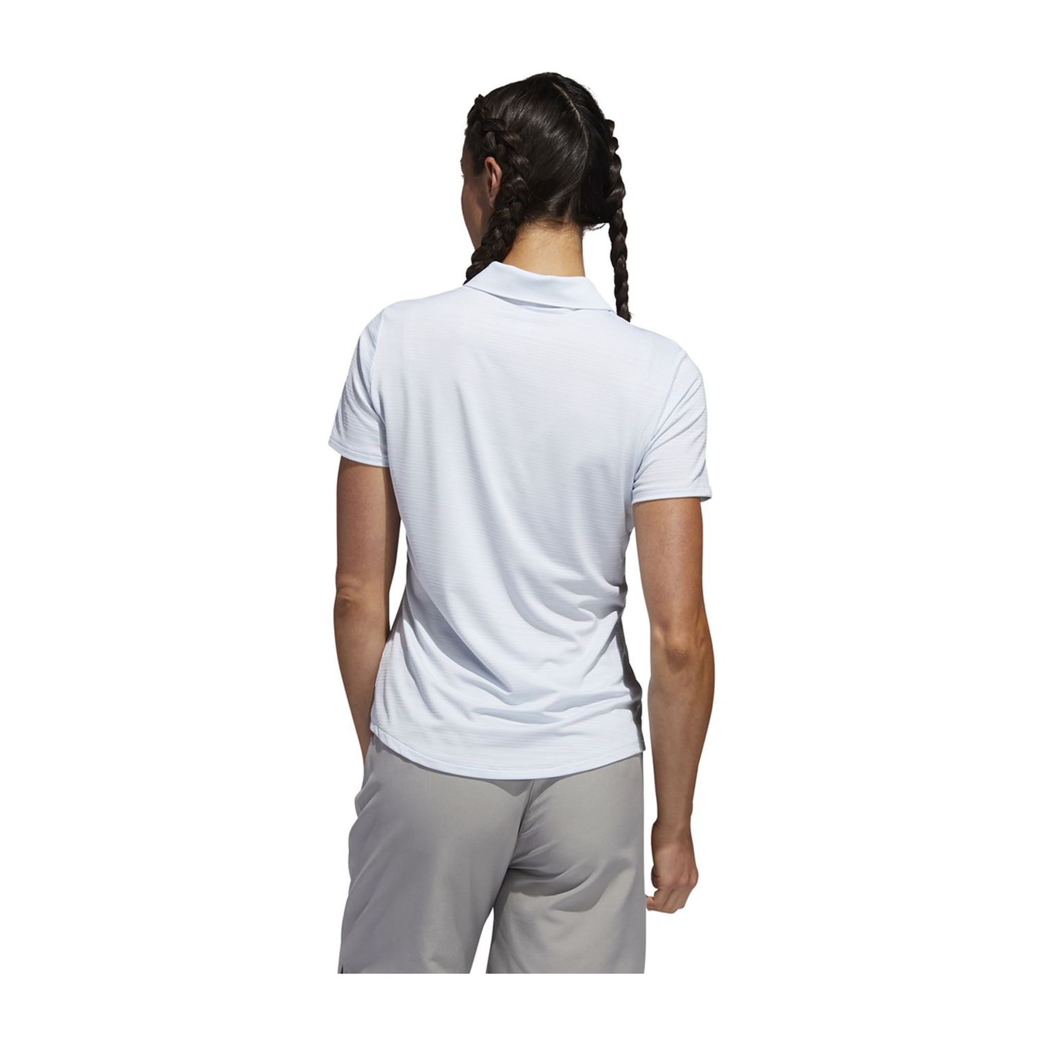 Adidas W Microdot SS Polo Sky Tint Donna