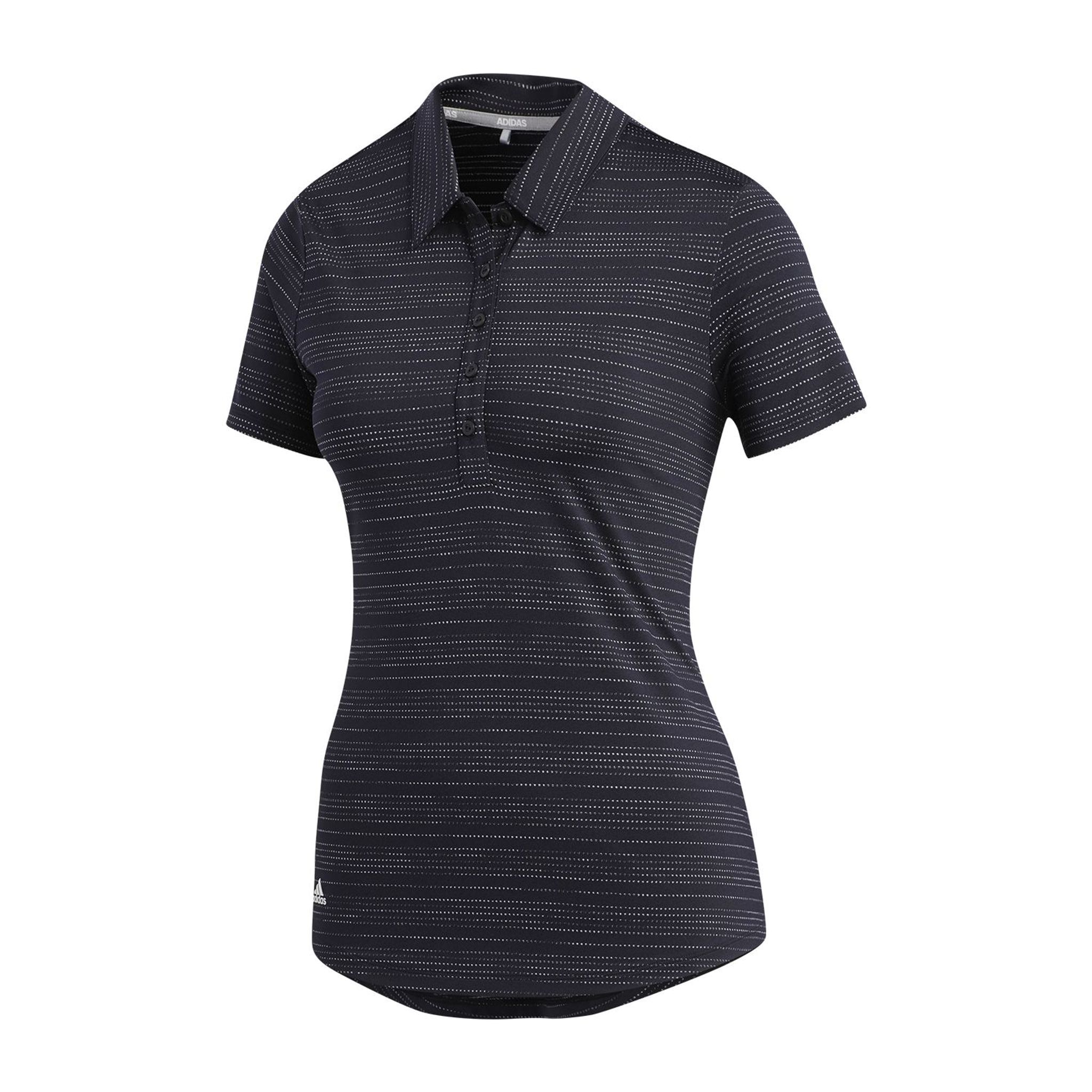 Adidas W Microdot SS Polo Nero/Bianco Donna