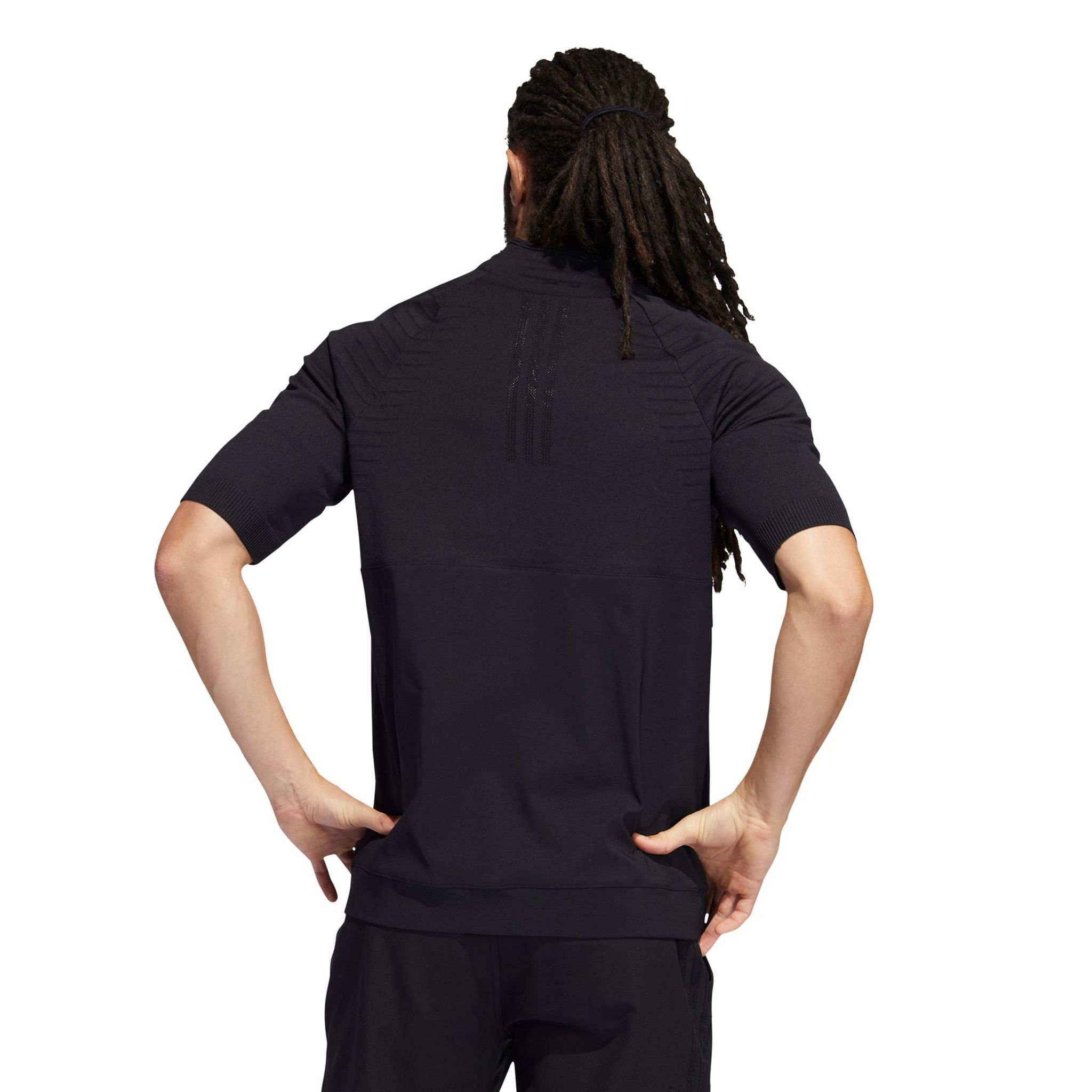 Felpa con zip a un quarto Adidas M Primeknit da uomo