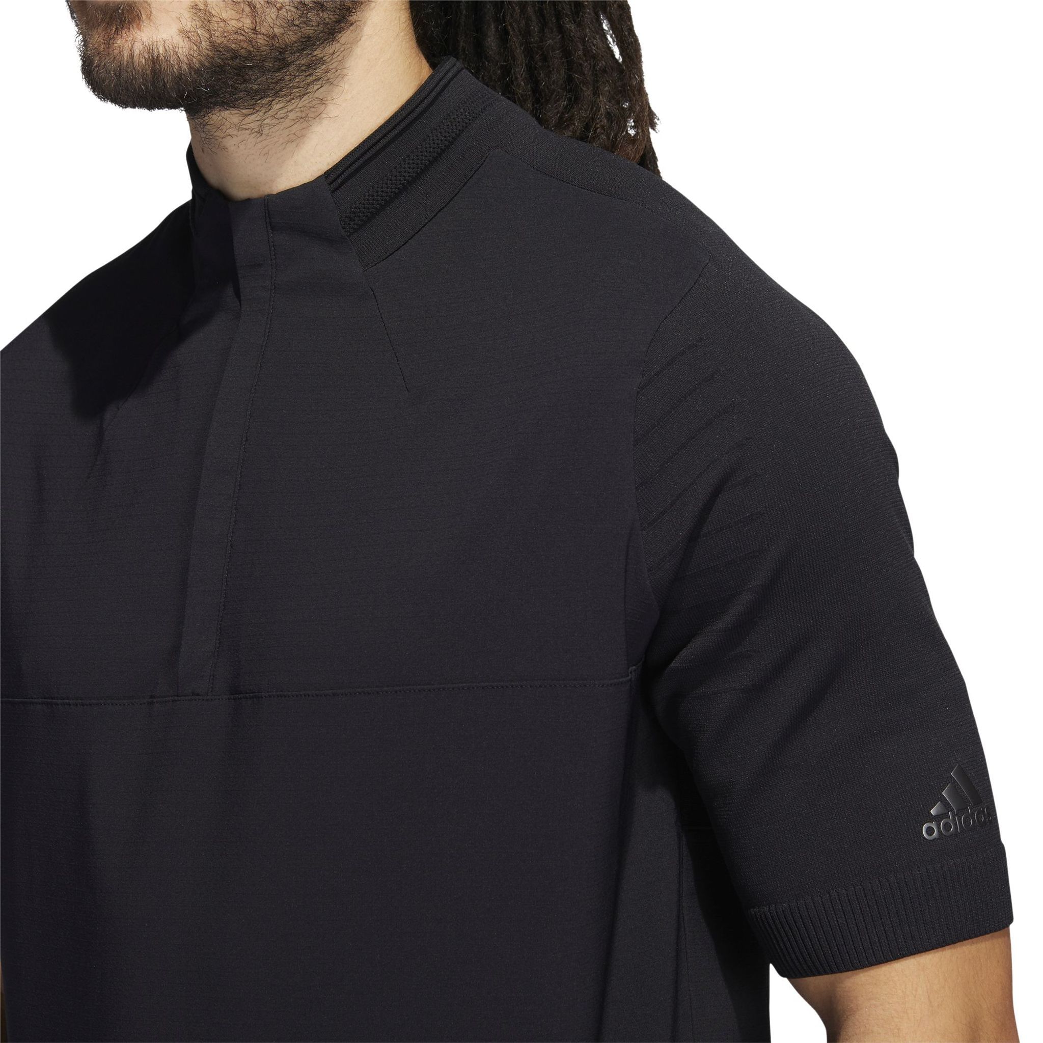 Felpa con zip a un quarto Adidas M Primeknit da uomo