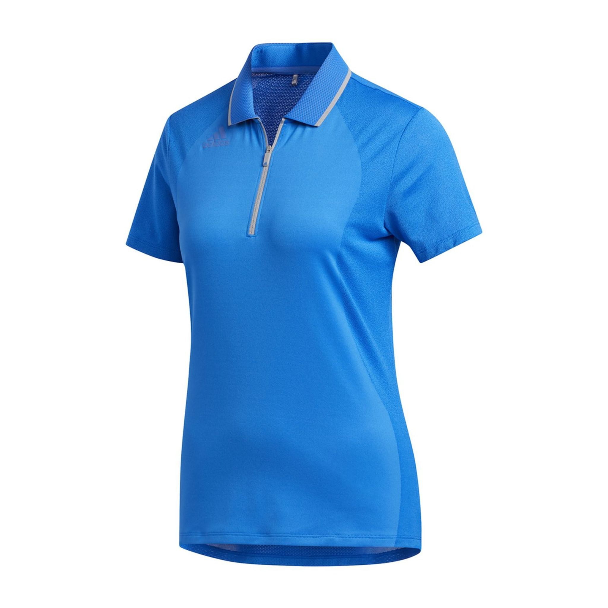 Adidas W Aeroready Engineered SS Polo Glory Blue Donna