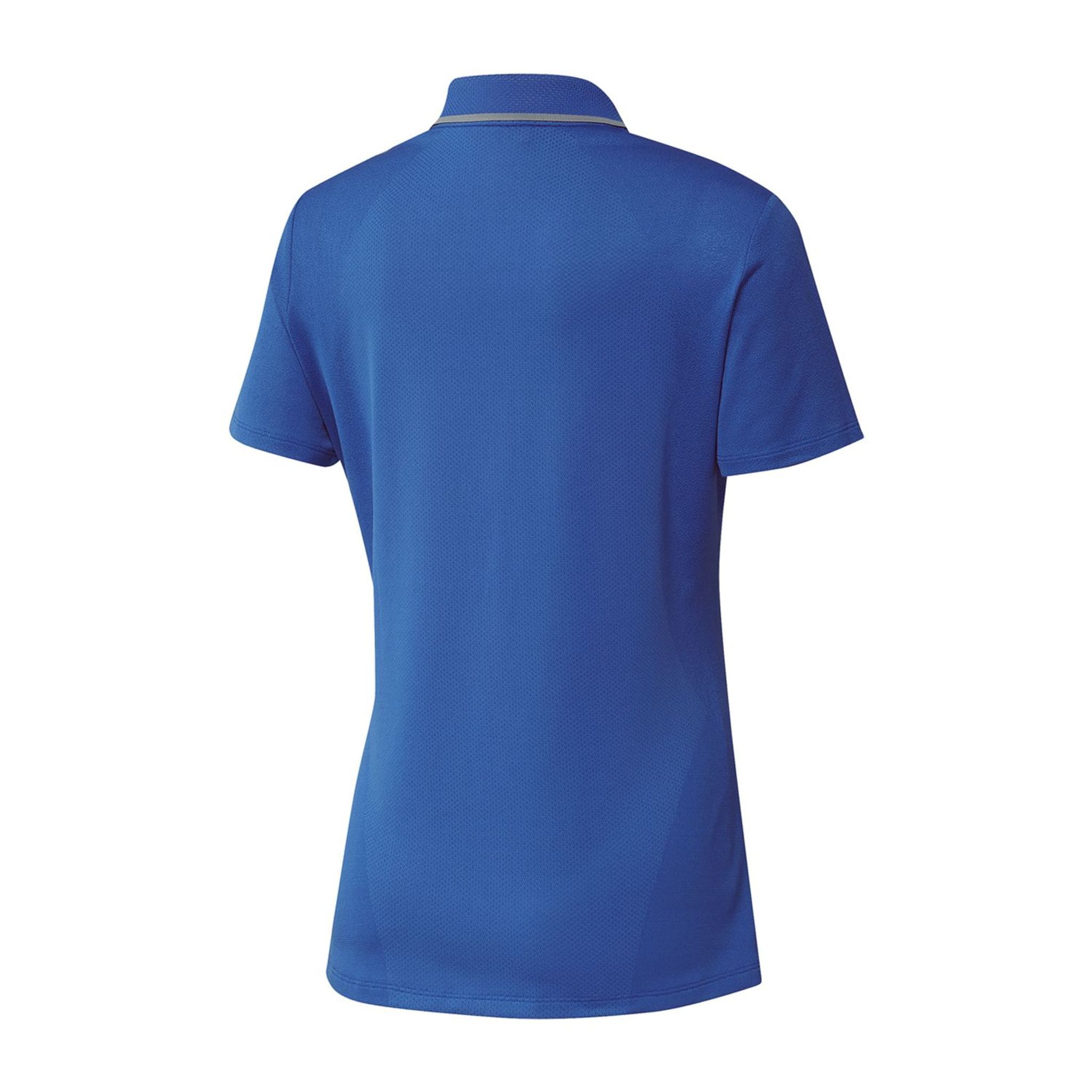 Adidas W Aeroready Engineered SS Polo Glory Blue Donna