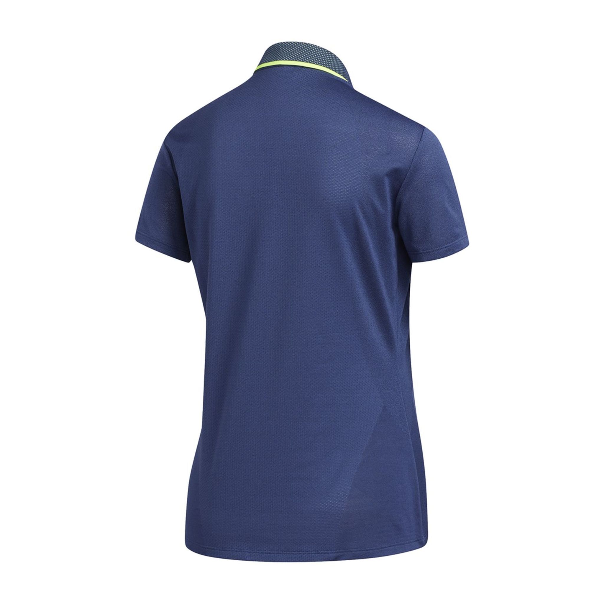 Adidas W Aeroready Engineered SS Polo Tech Indigo Donna