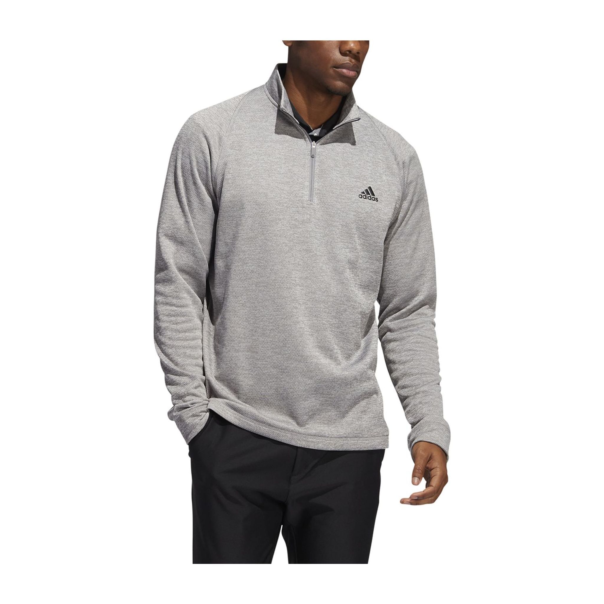 Adidas Midweight Half-Zip Layer Grigio Uomo