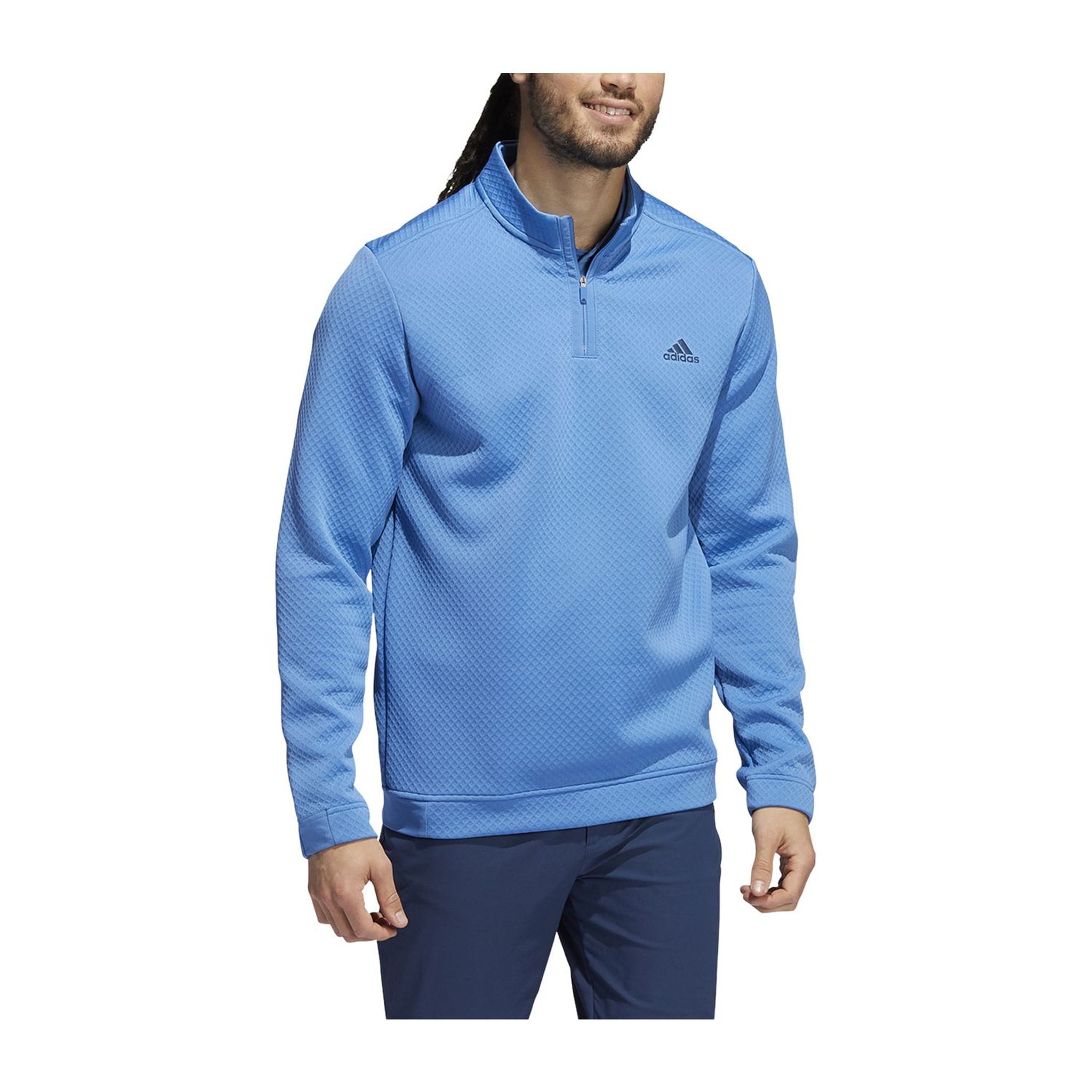 Maglione Adidas DWR Half Zip Blu Uomo