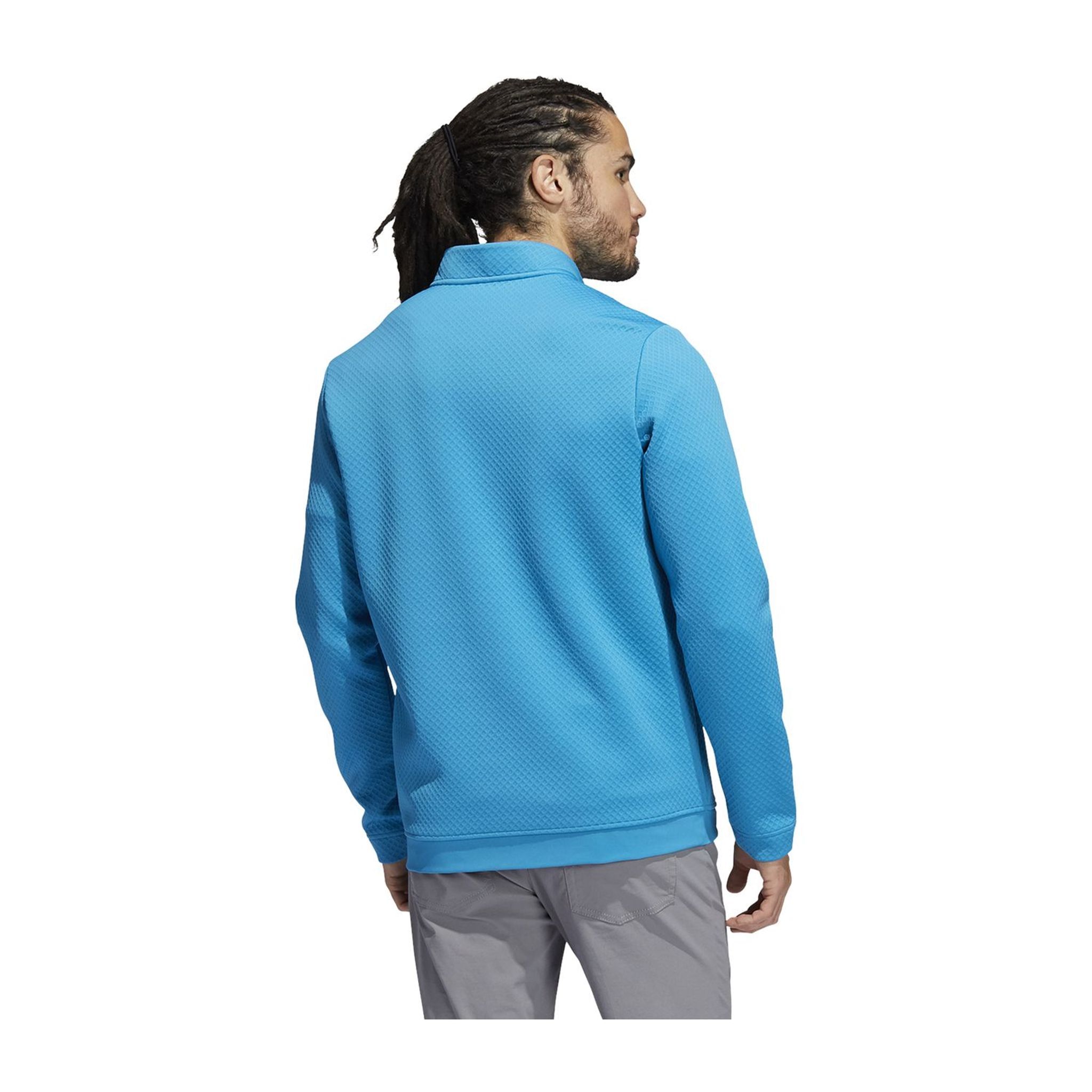 Maglione Adidas DWR Half Zip Turchese Uomo