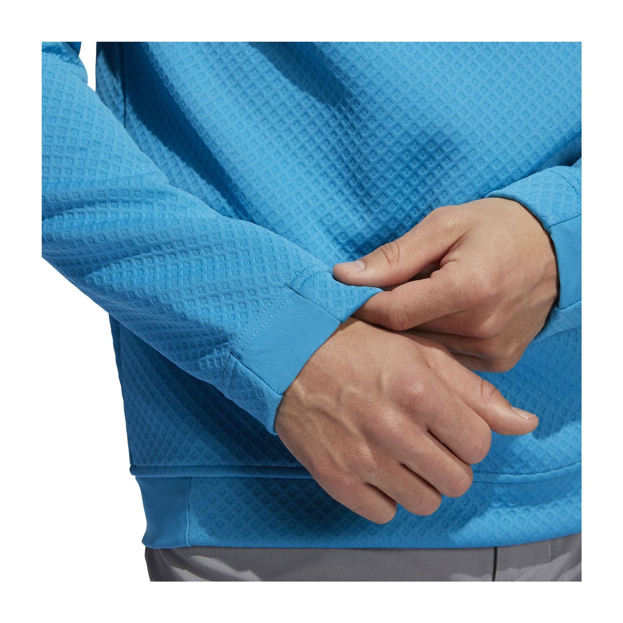 Maglione Adidas DWR Half Zip Turchese Uomo