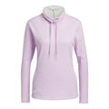Adidas Melange High Mock Golf Pullover Bliss Lilac Mel Da Donna