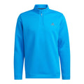 Adidas M Durable Water-Repellent 1/4 Zip Pullover Blu Ru Uomo
