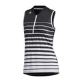 Adidas W Engineered Stripe SL Polo Nero/Bianco Donna