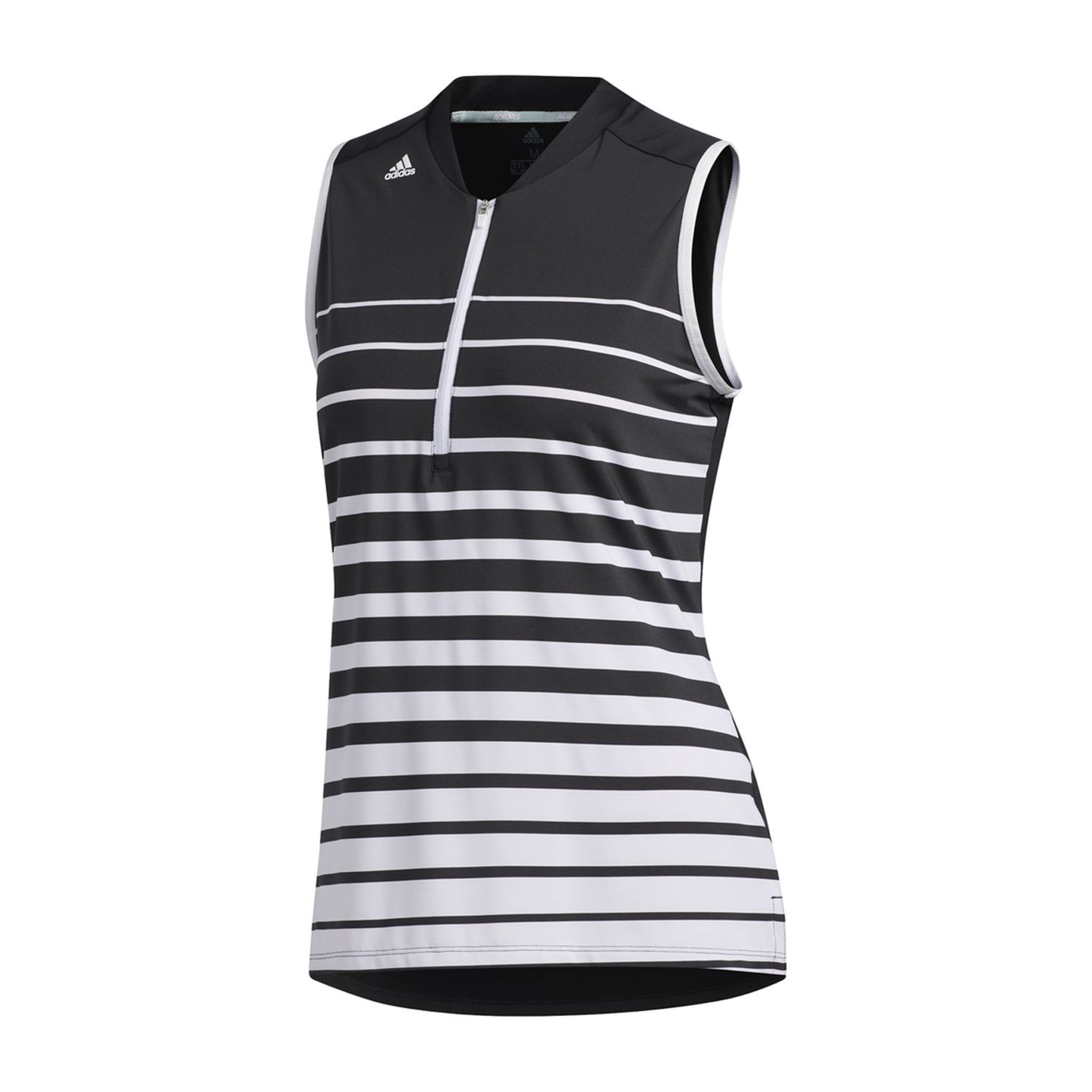 Adidas W Engineered Stripe SL Polo Nero/Bianco Donna