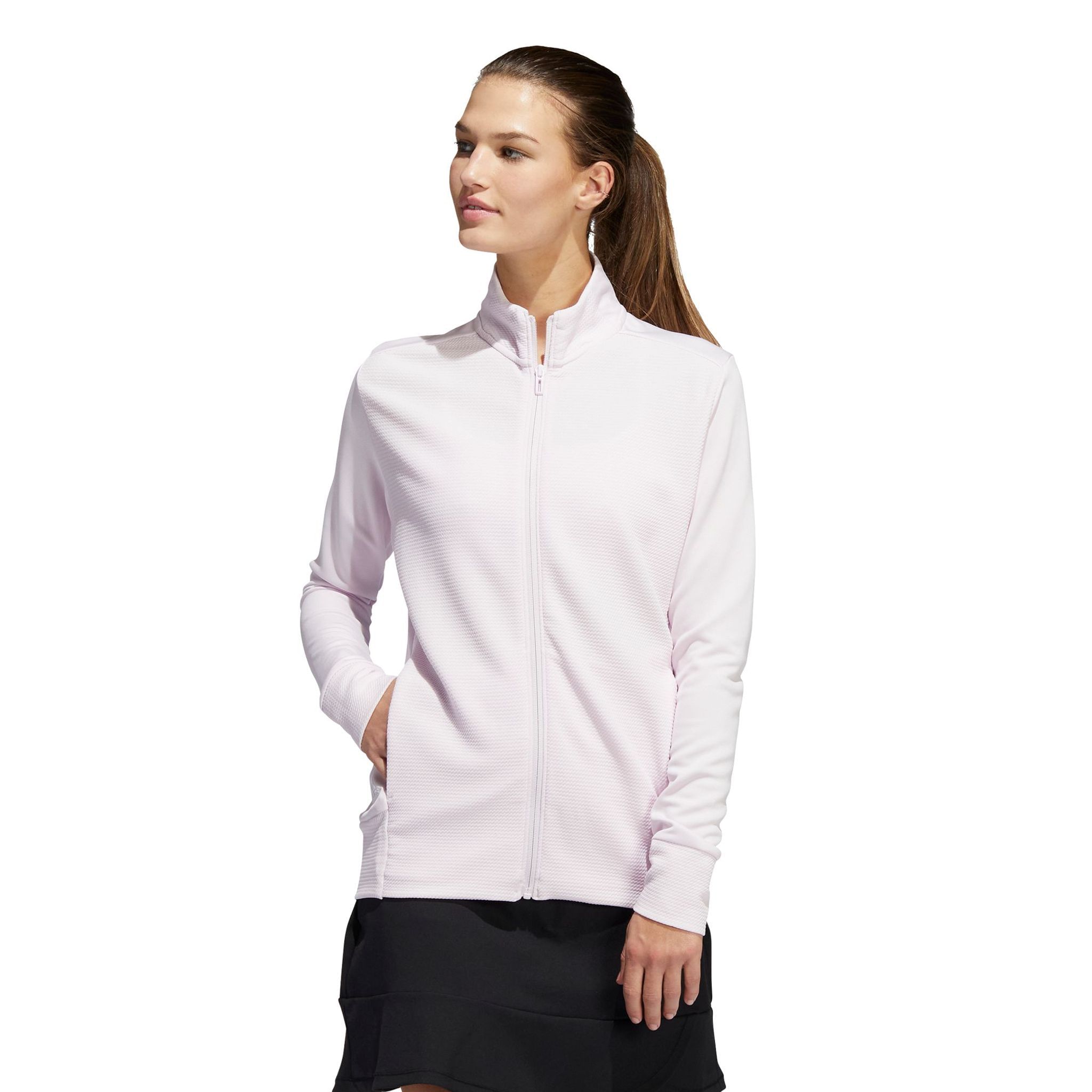 Giacca Adidas W Texture Full Zip quasi rosa da donna