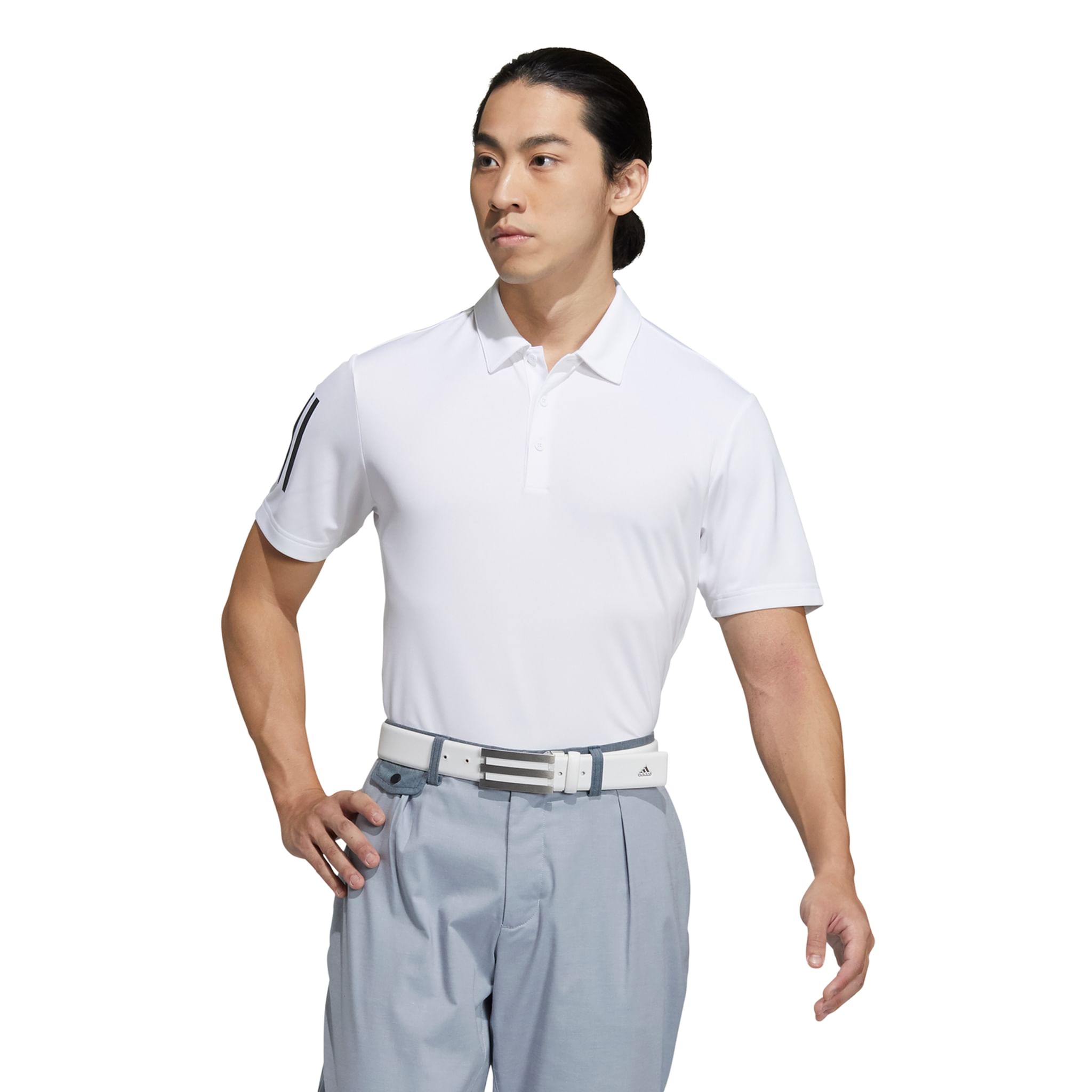 Polo Adidas 3-Stripes Basic SS Bianco/Nero Uomo