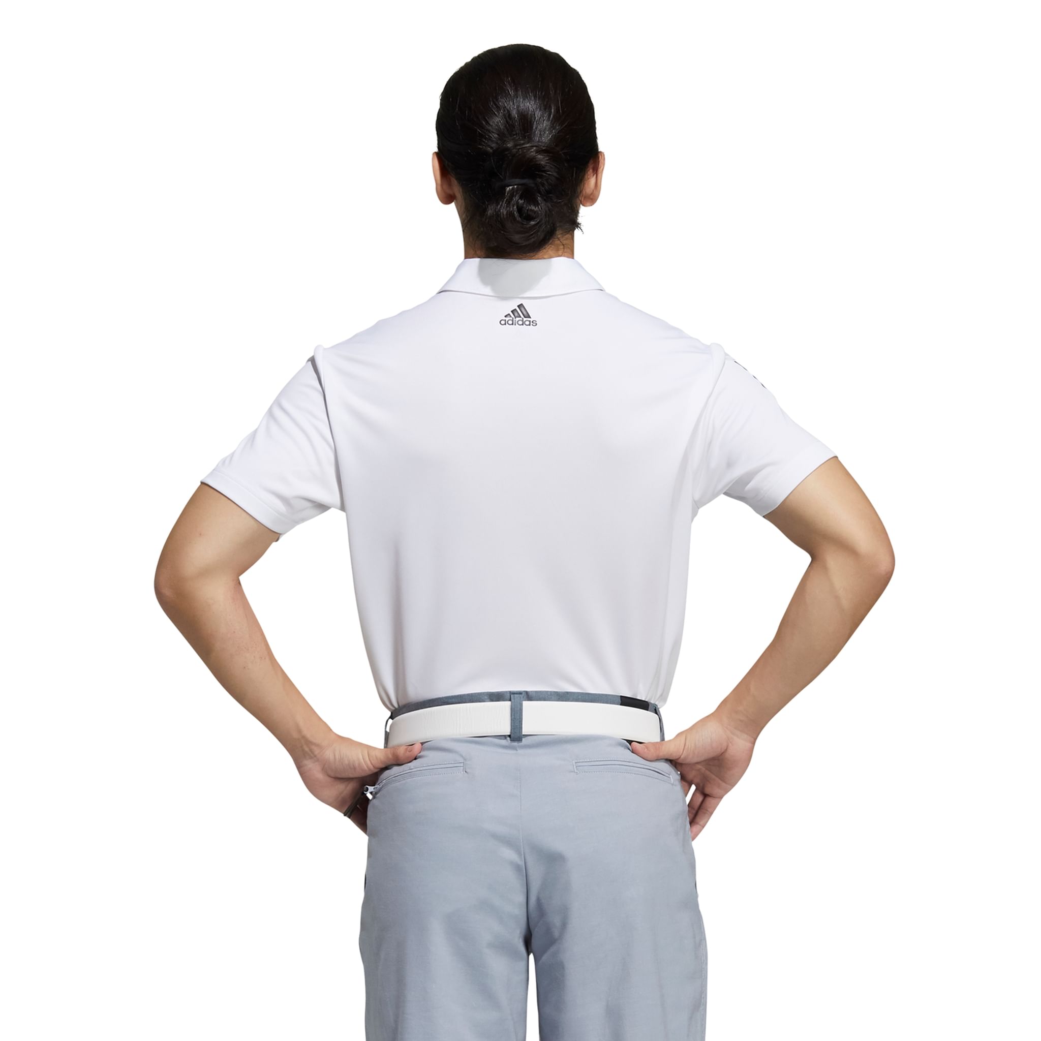 Polo Adidas 3-Stripes Basic SS Bianco/Nero Uomo