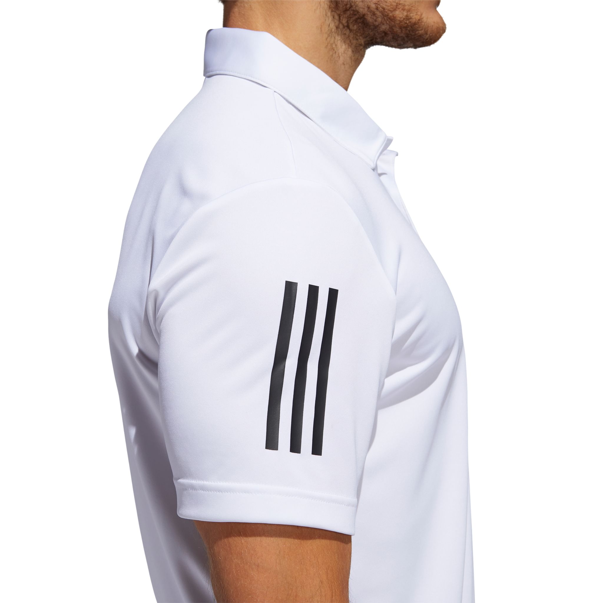 Polo Adidas 3-Stripes Basic SS Bianco/Nero Uomo