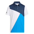Adidas Jr. Polo Crew blu navy/blu rush/bianco