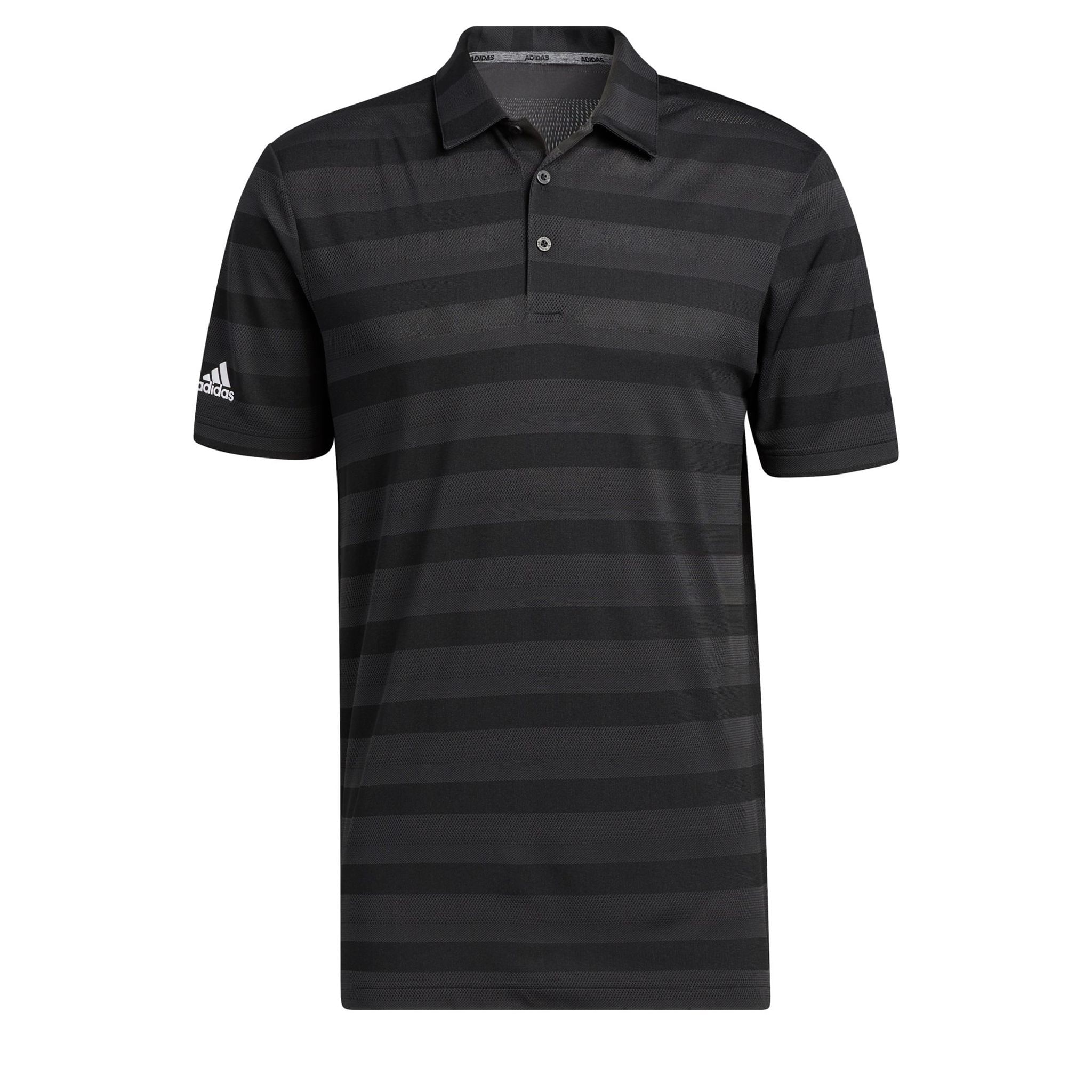 Adidas M Polo a due colori a righe nero/grigio sei uomini