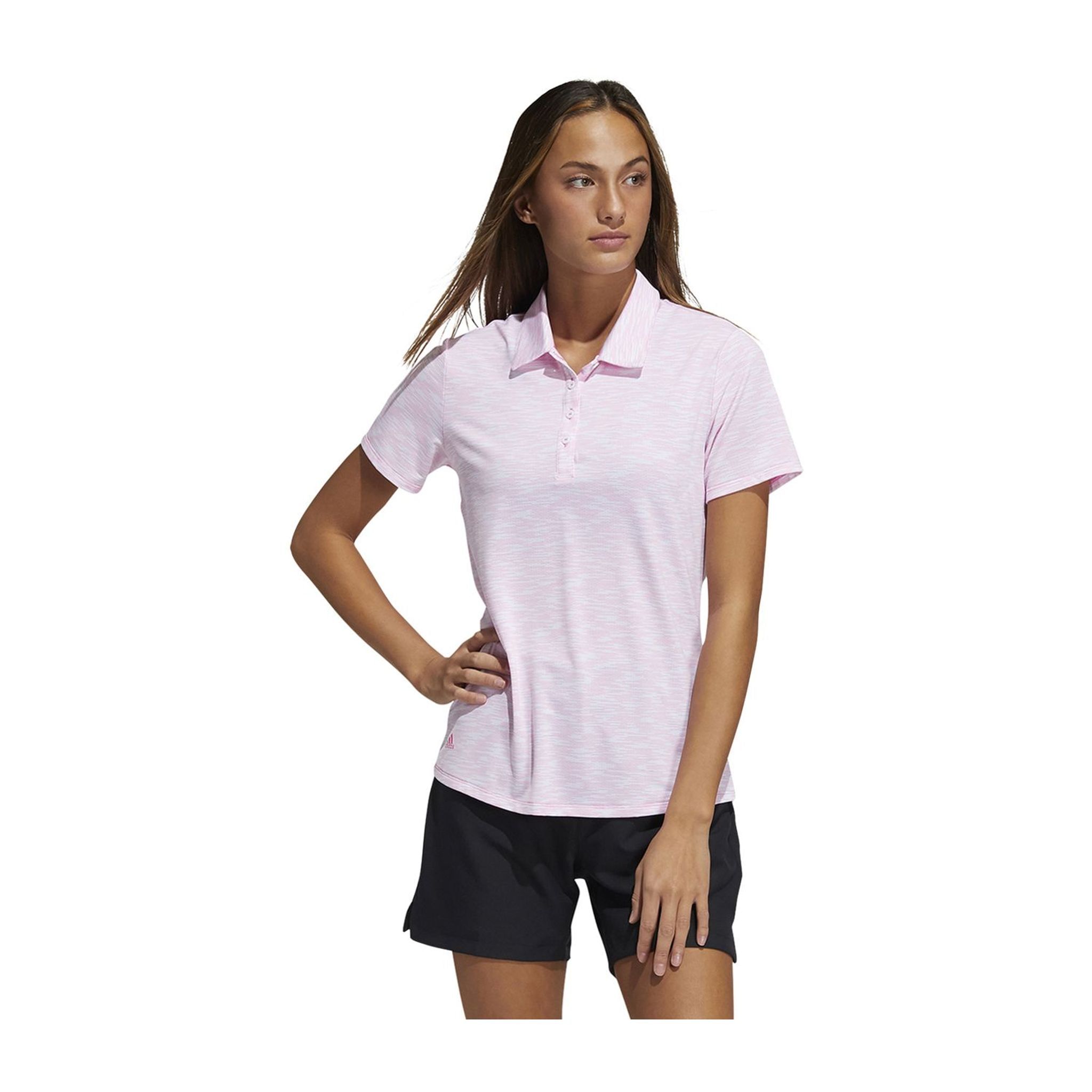 Adidas W Spacedye SS Polo Bianco/Rosa Donna