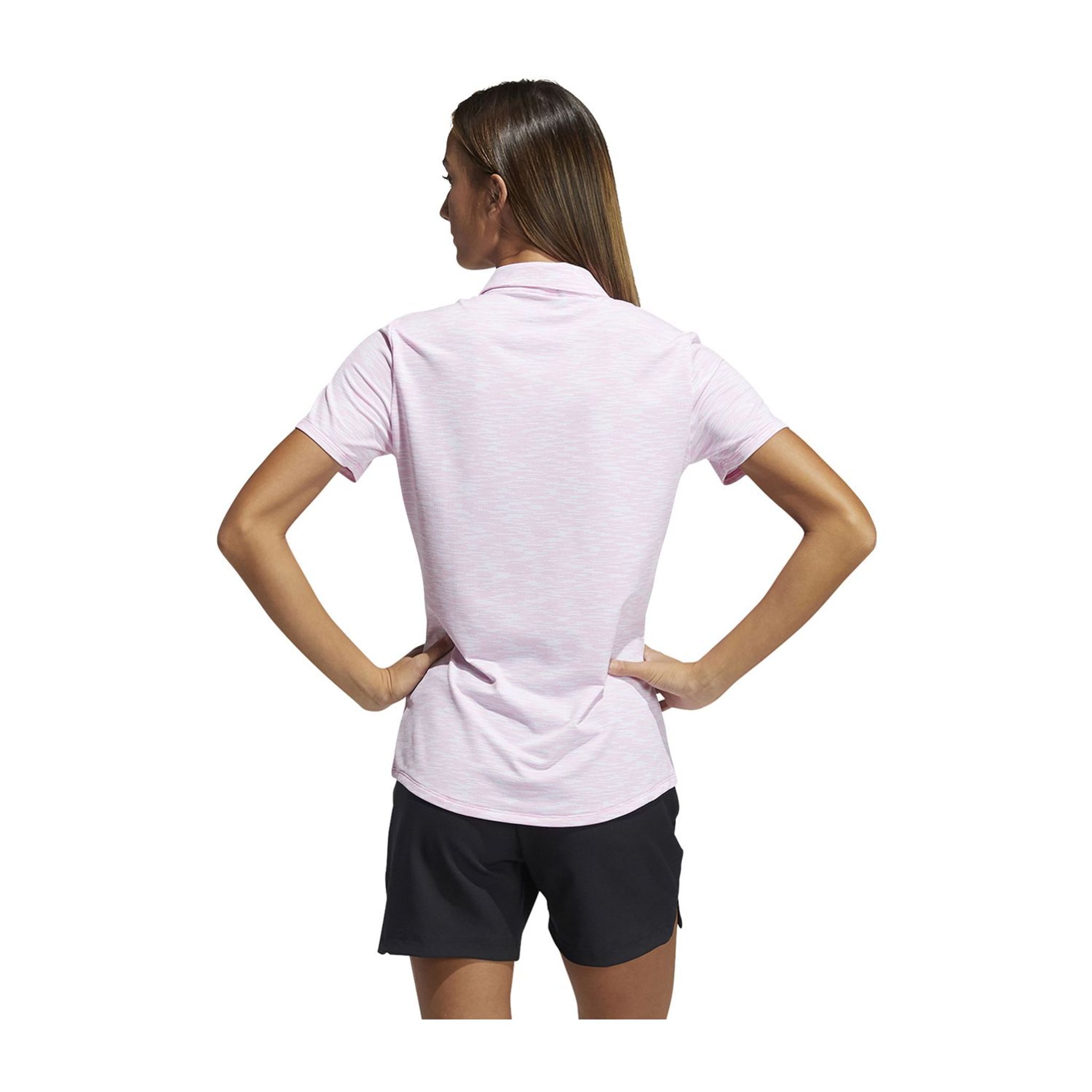 Adidas W Spacedye SS Polo Bianco/Rosa Donna