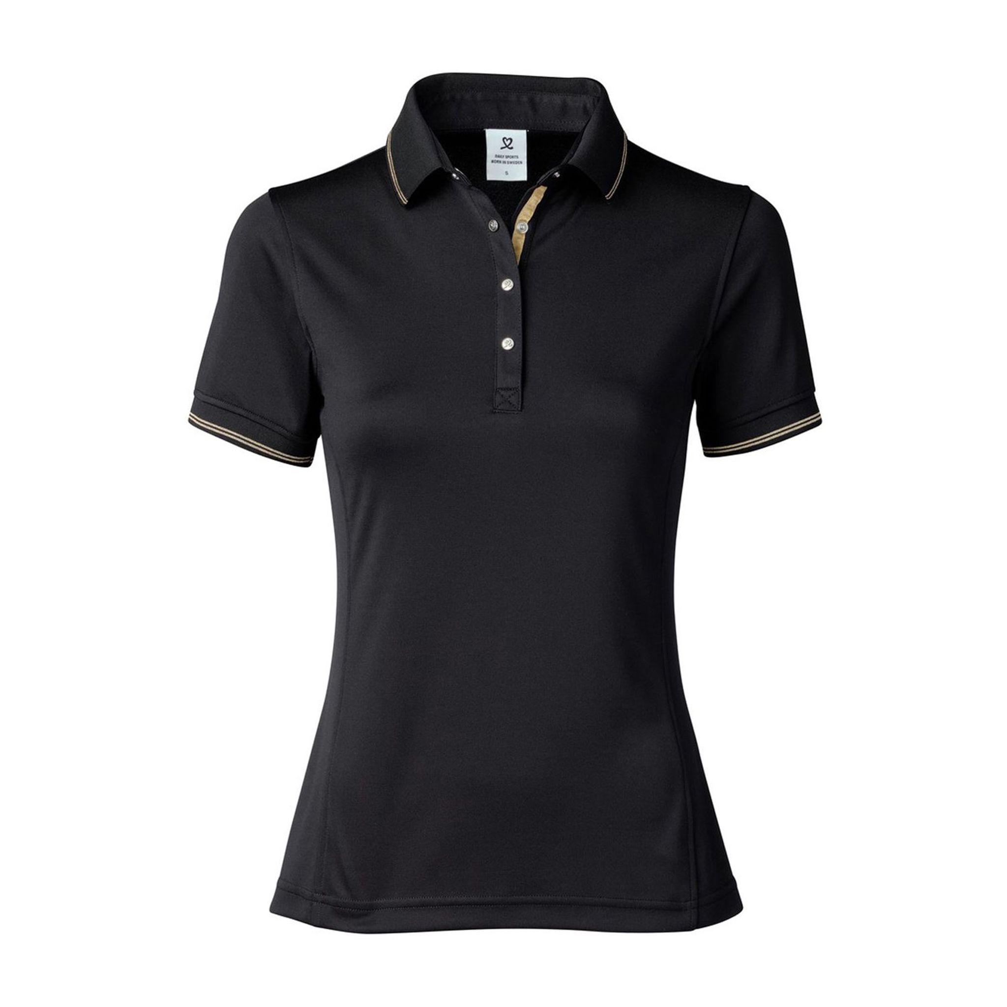 Polo da donna Nyx Daily Sports nera da donna