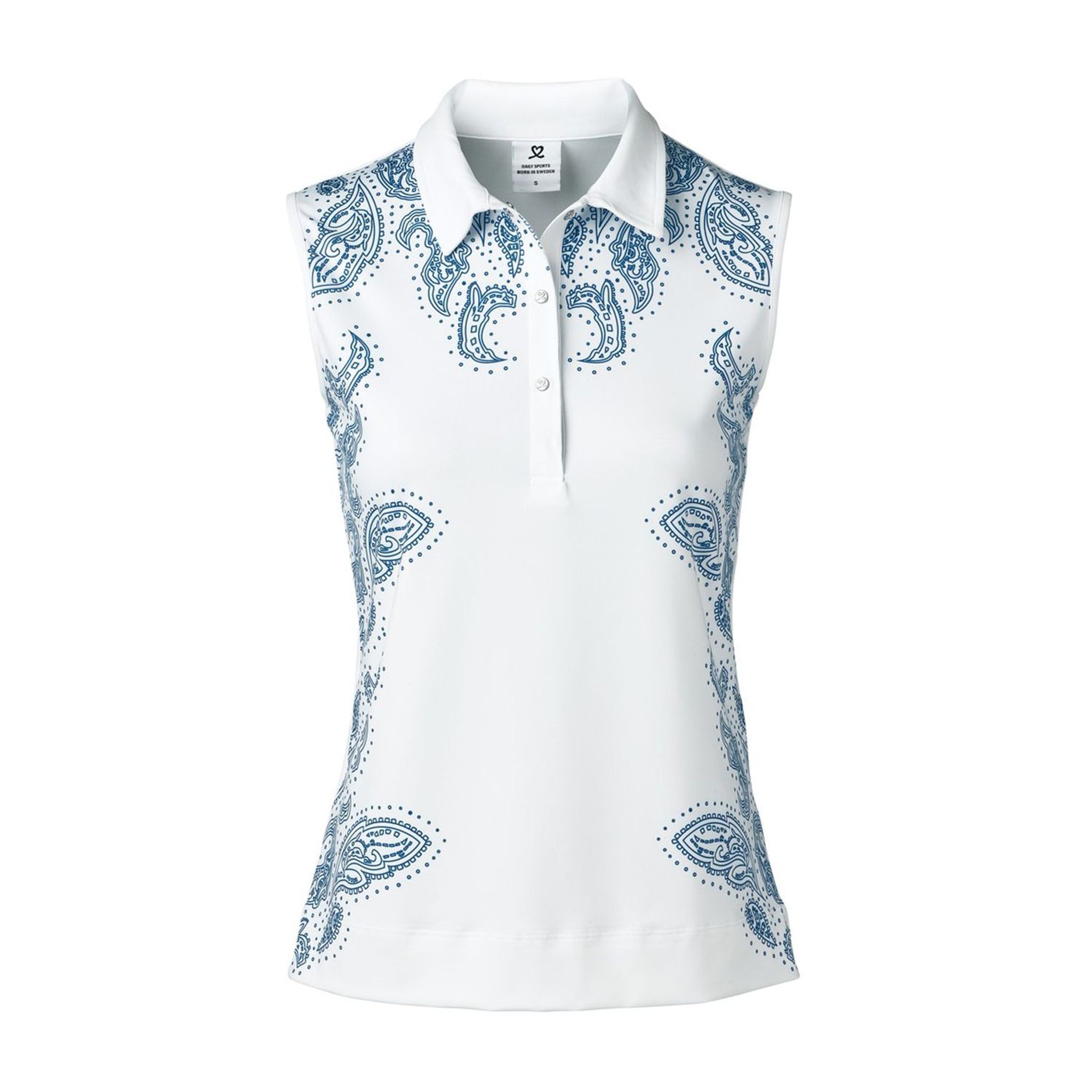 Daily Sports Pammy Polo da donna senza maniche bianca da donna