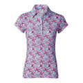 Polo da donna in maglia Paisley Daily Sports Light Blue Donna