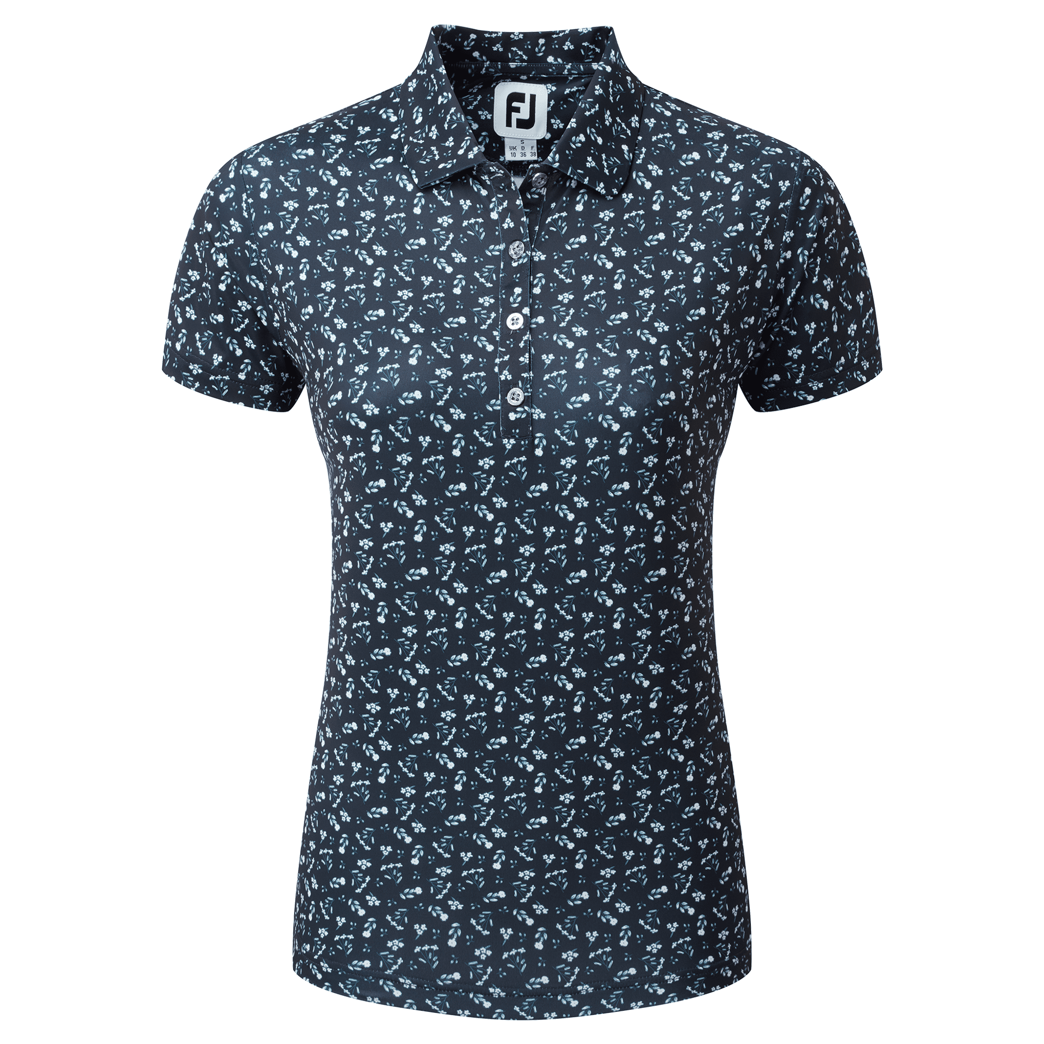 Polo da donna con stampa floreale Footjoy