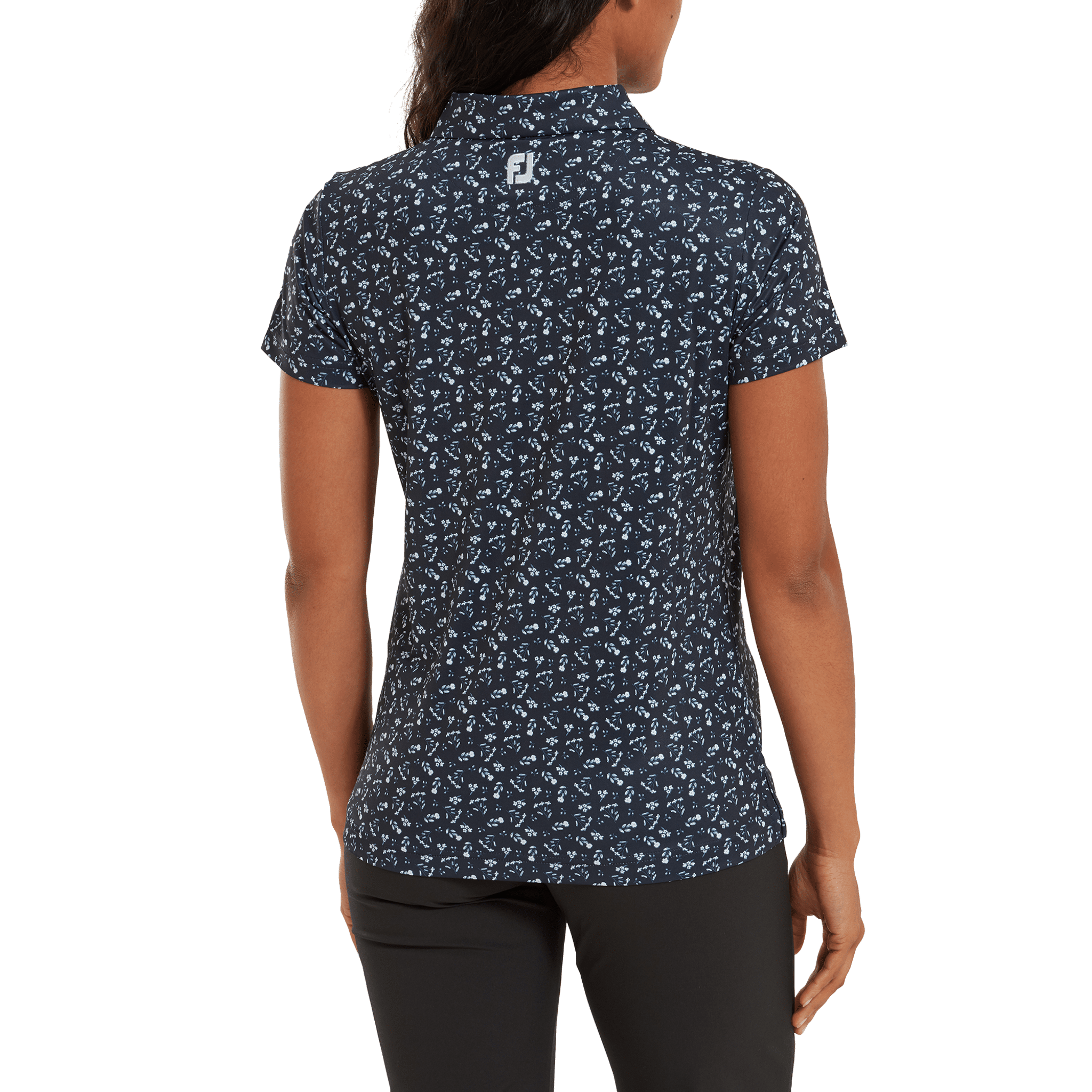 Polo da donna con stampa floreale Footjoy