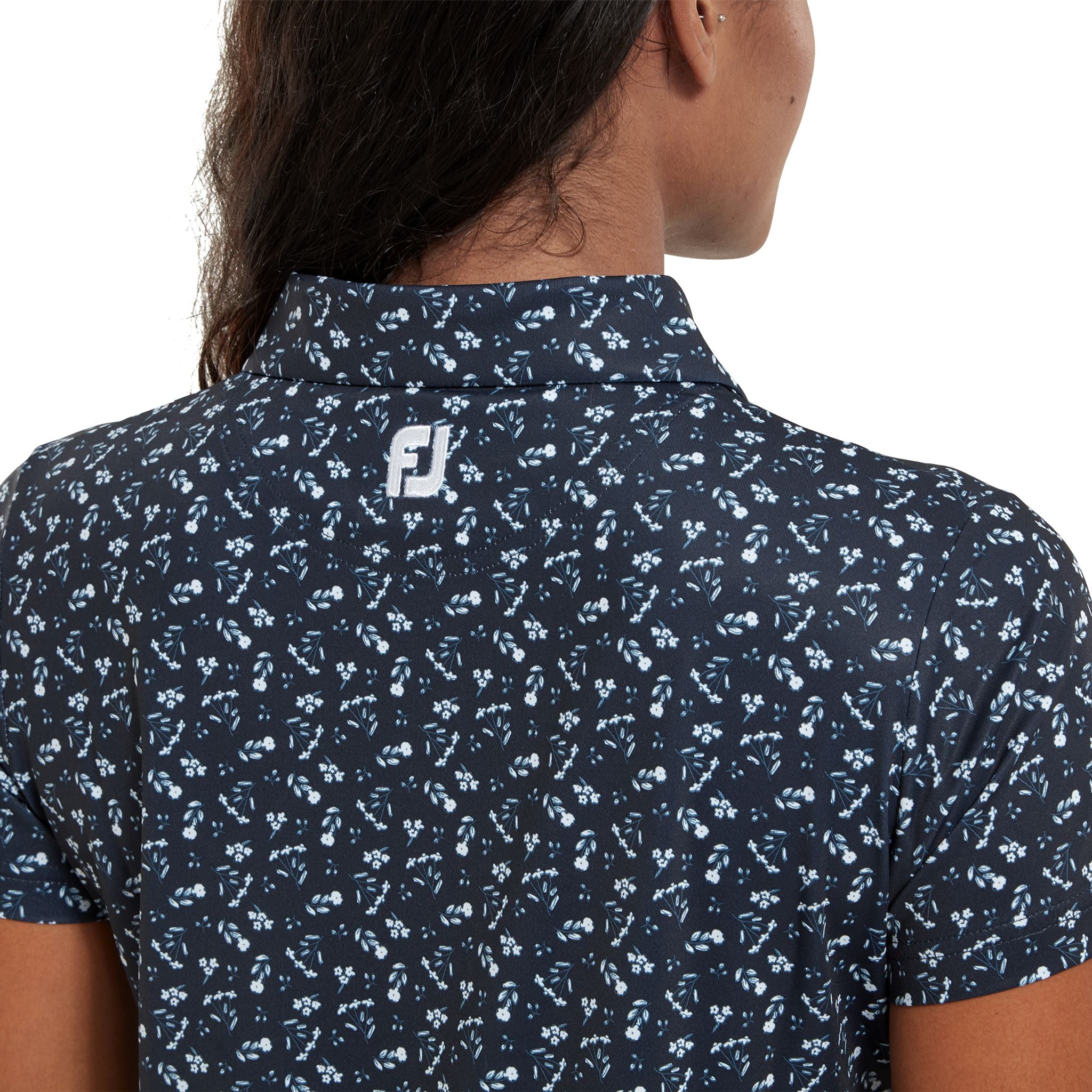 Polo da donna con stampa floreale Footjoy