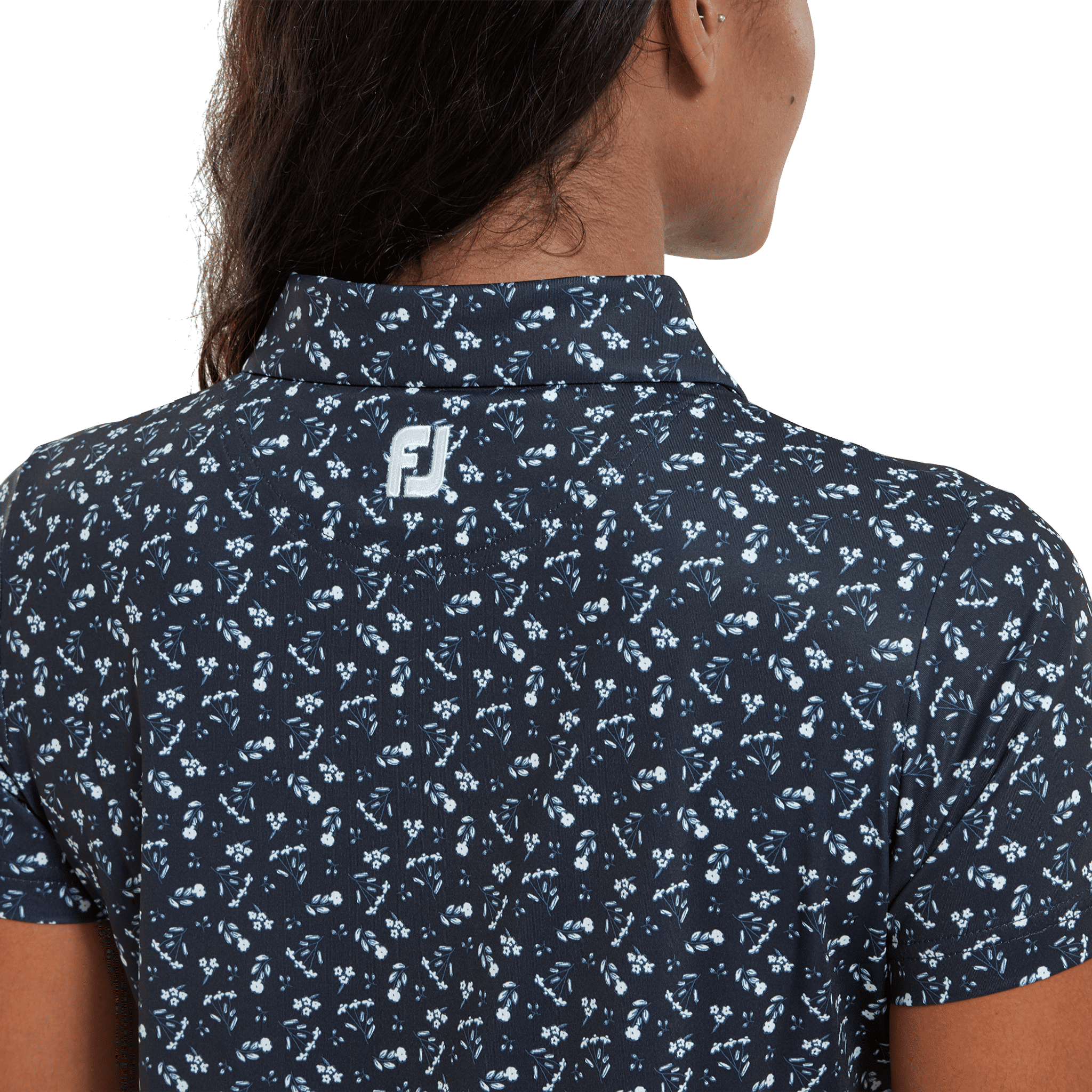 Polo da donna con stampa floreale Footjoy