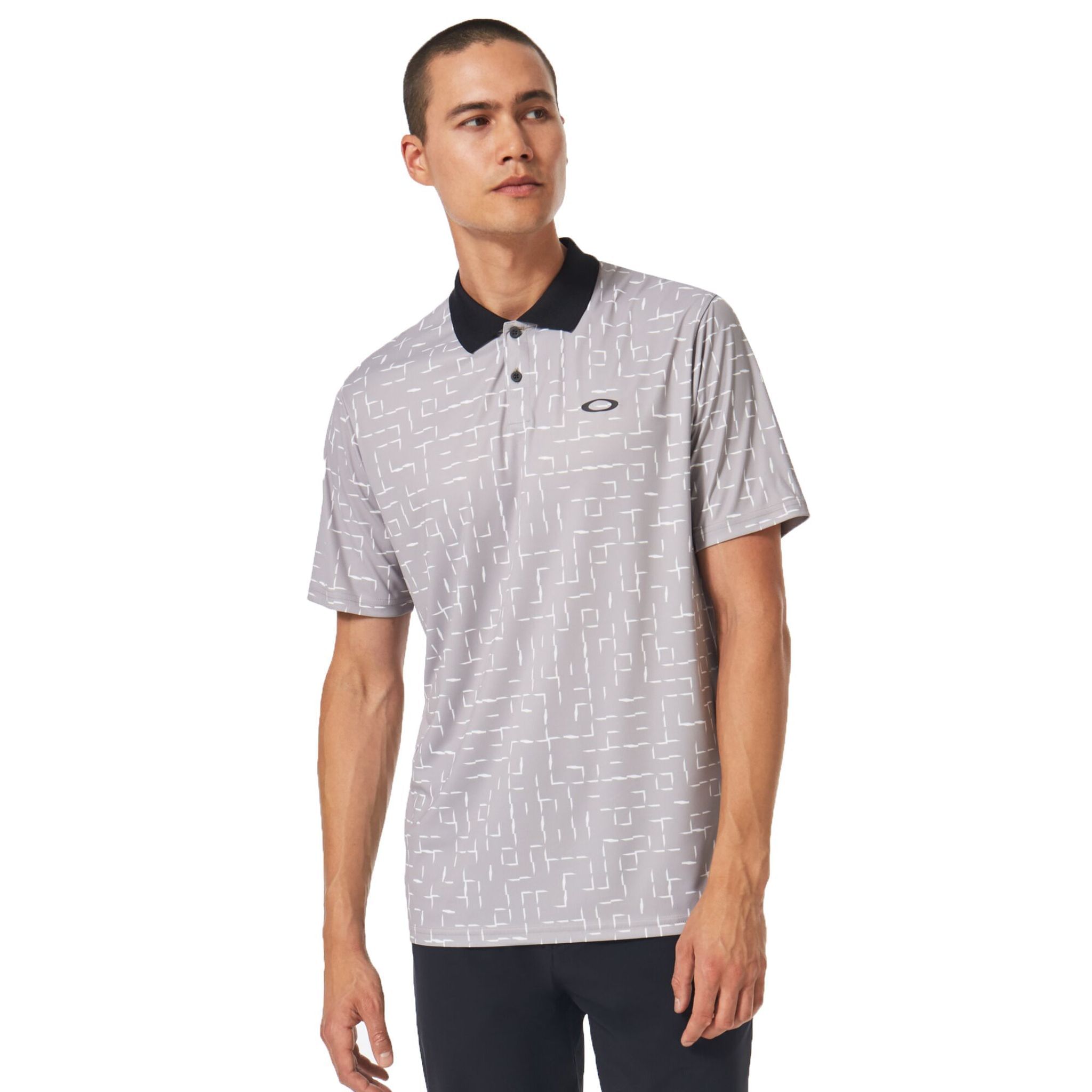 Polo Oakley Divisional Print Geometric da uomo