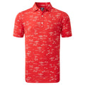 Polo da golf stampata Footjoy Tropic da uomo