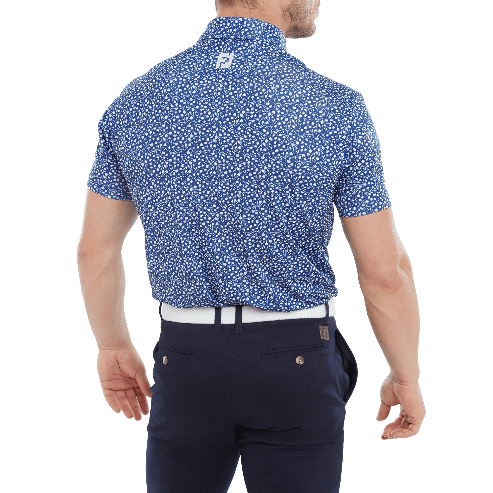 Polo da uomo Footjoy Tossed Tulips