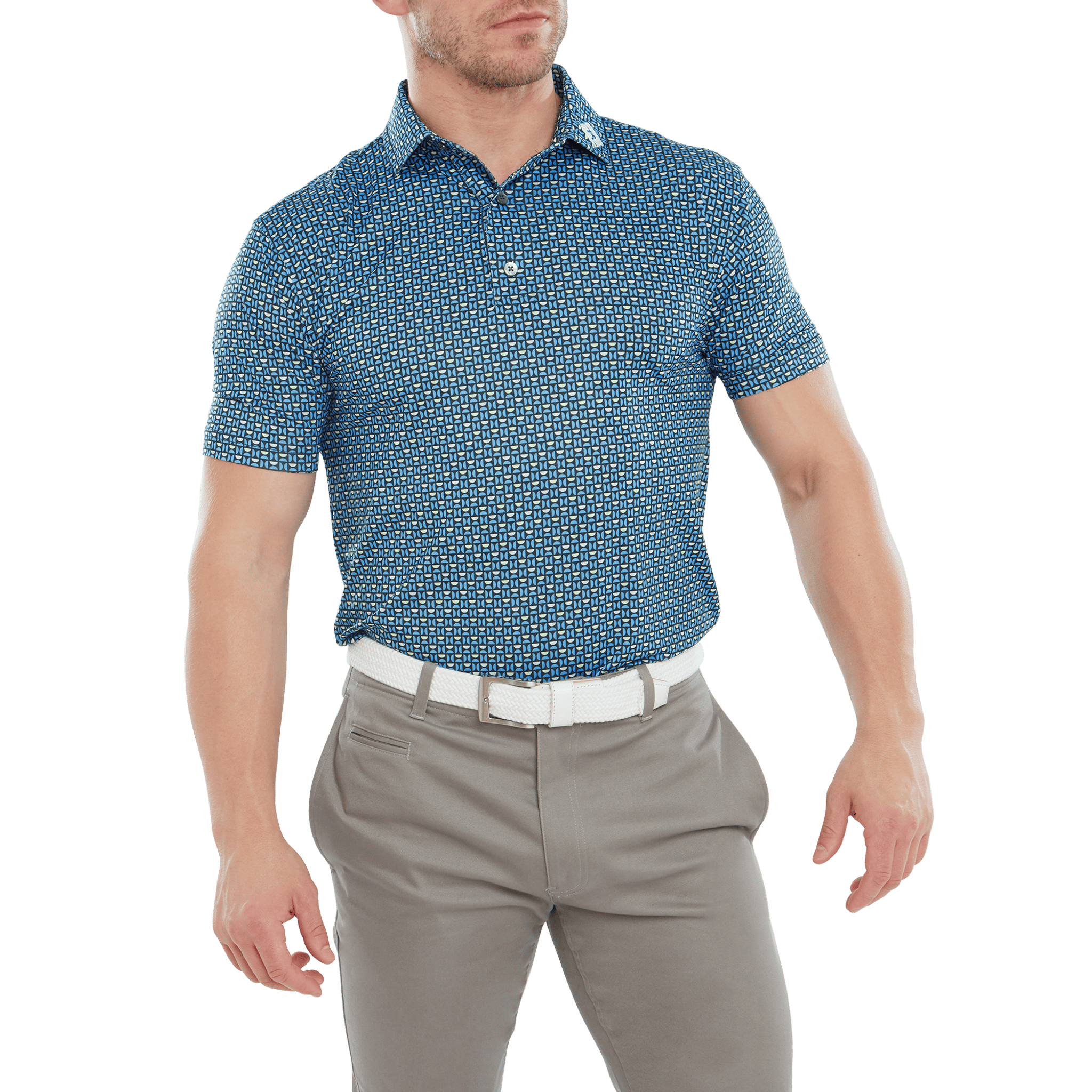 Polo da uomo Footjoy Half Moon Geo