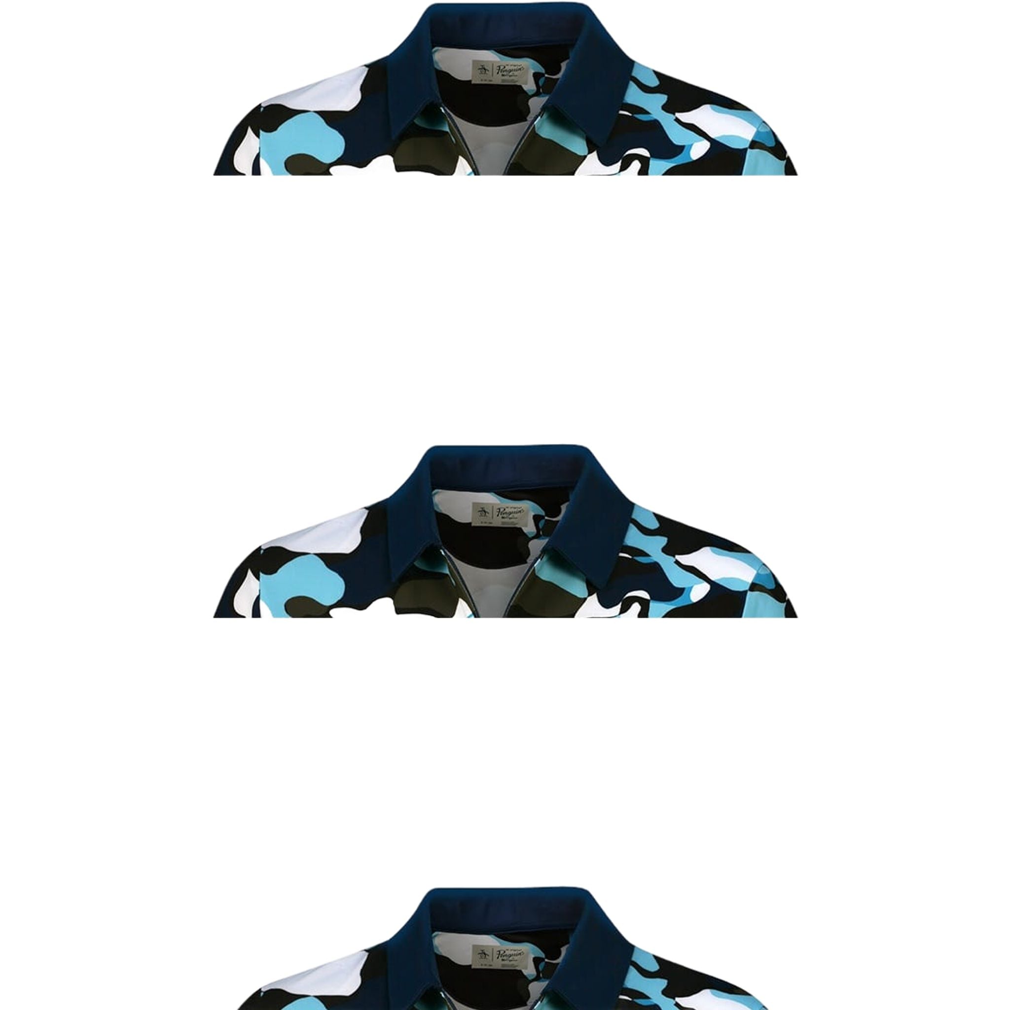 Polo da donna con stampa astratta originale Penguin