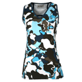 Top da donna con stampa astratta con scollo a V originale Penguin