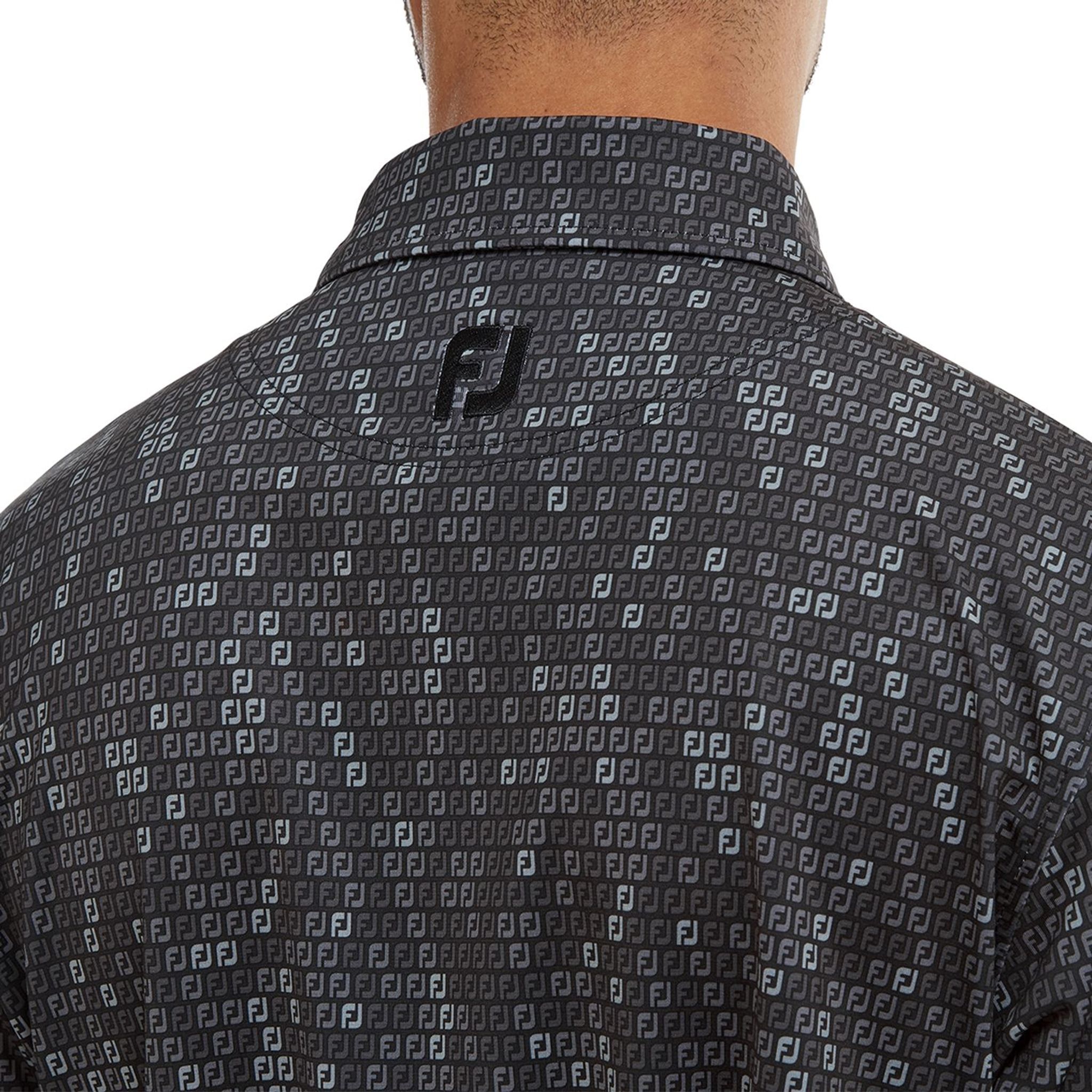 Polo da uomo in filo di Scozia con stampa mimetica digitale Footjoy