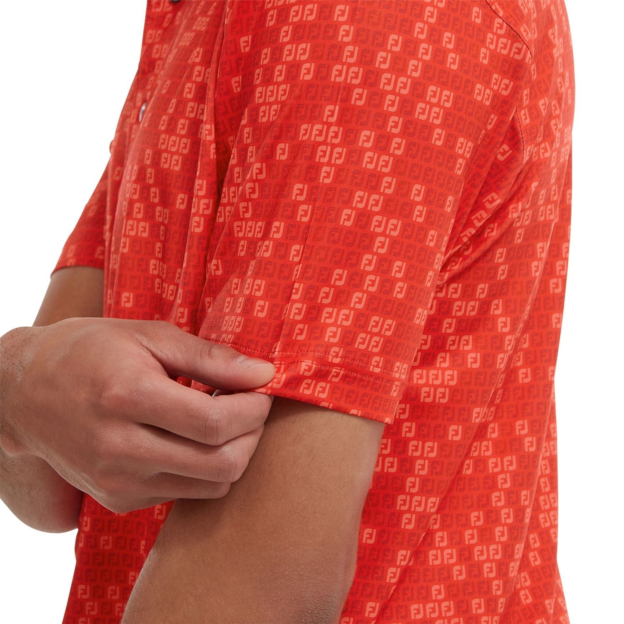 Polo da uomo in filo di Scozia con stampa mimetica digitale Footjoy