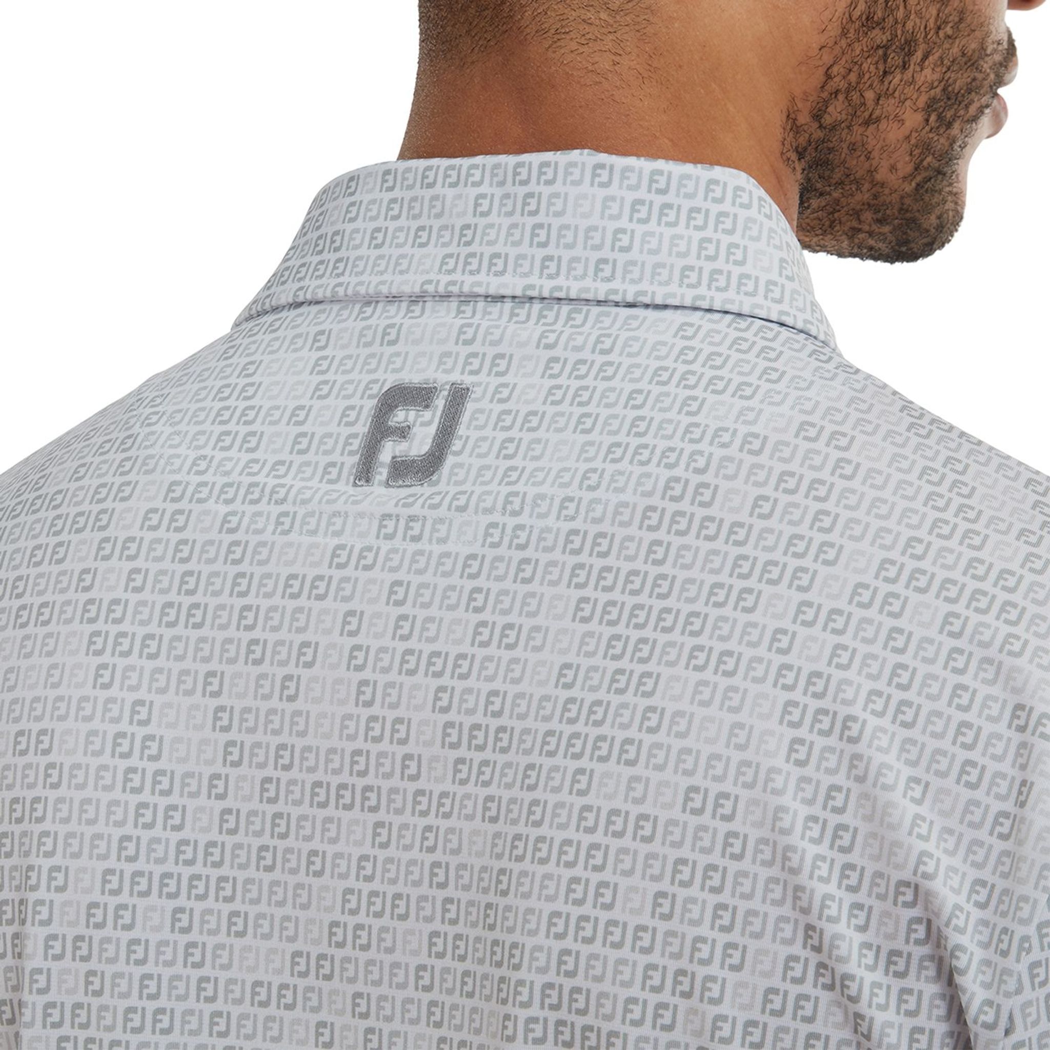 Polo da uomo in filo di Scozia con stampa mimetica digitale Footjoy