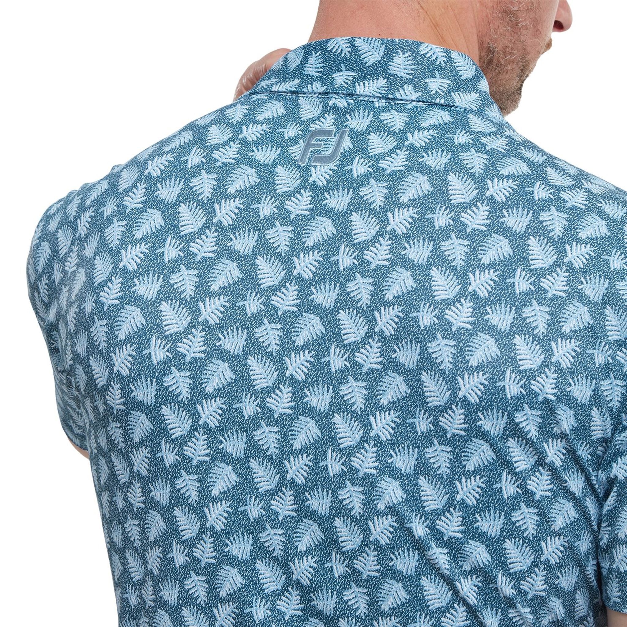 Polo da uomo Footjoy Shadow Palm Print