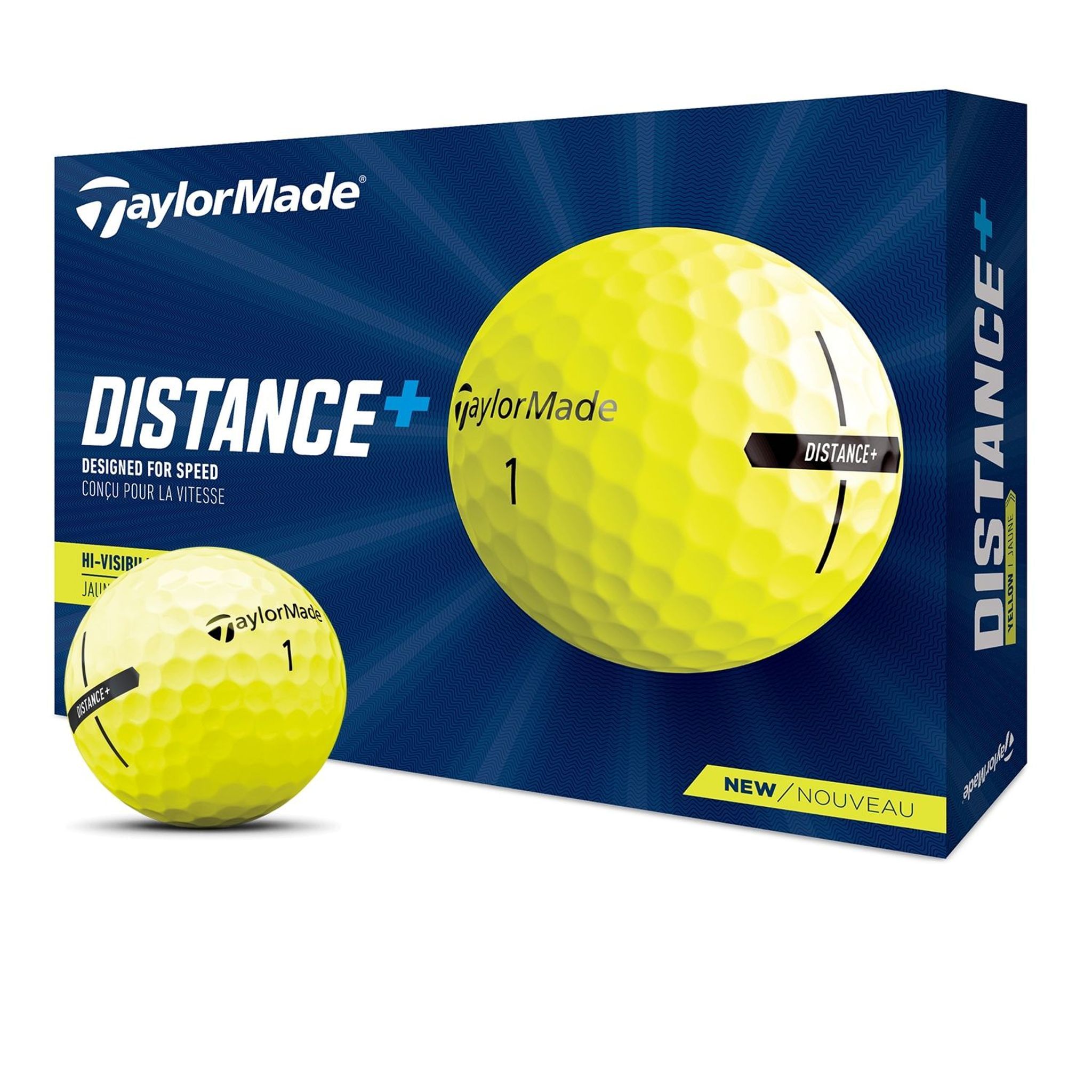 Palline da golf TaylorMade Distance+ (12 pezzi)