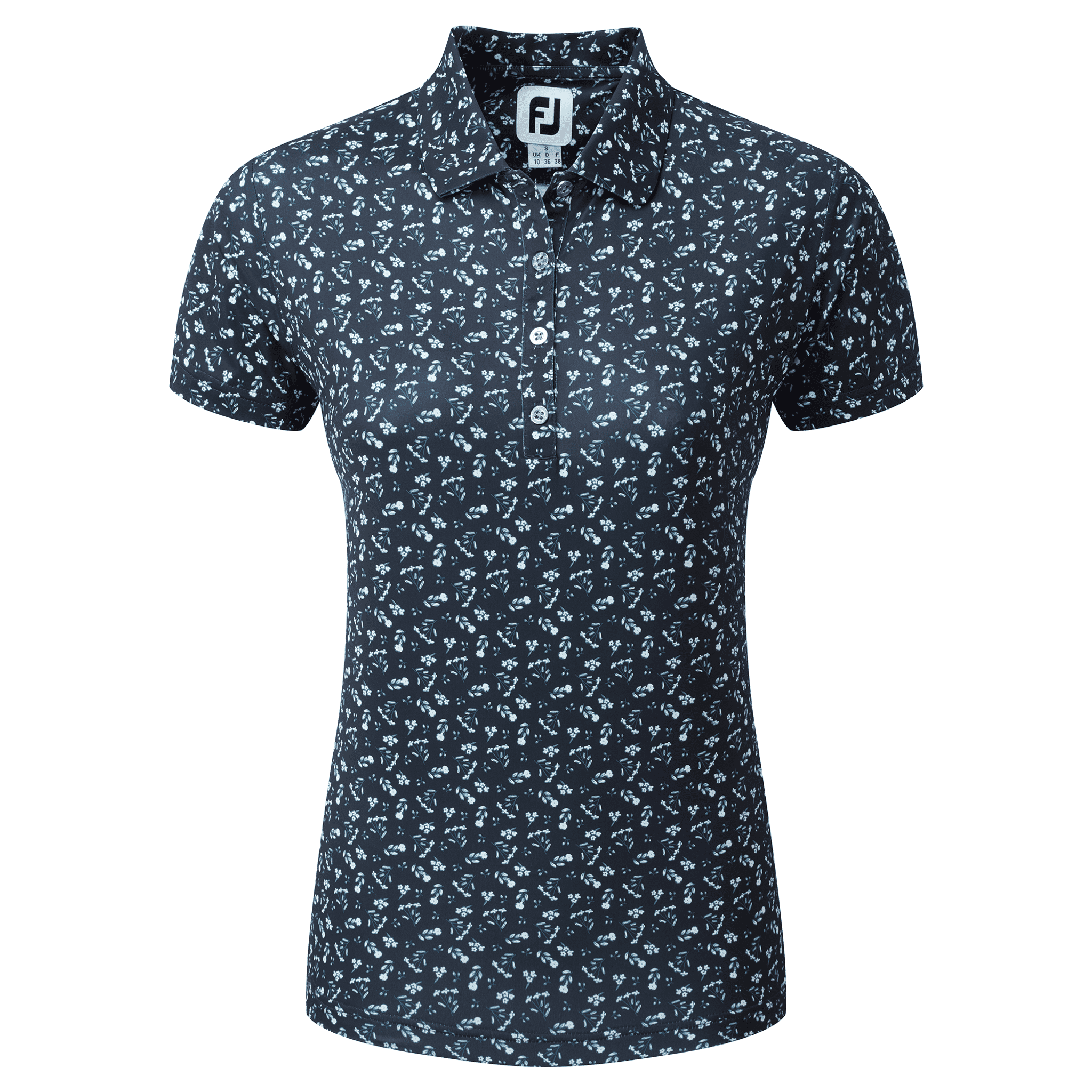 Polo da donna con stampa floreale Footjoy