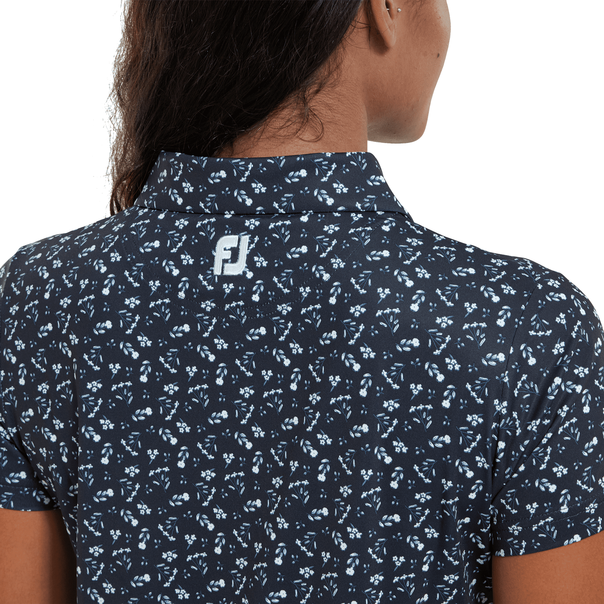 Polo da donna con stampa floreale Footjoy