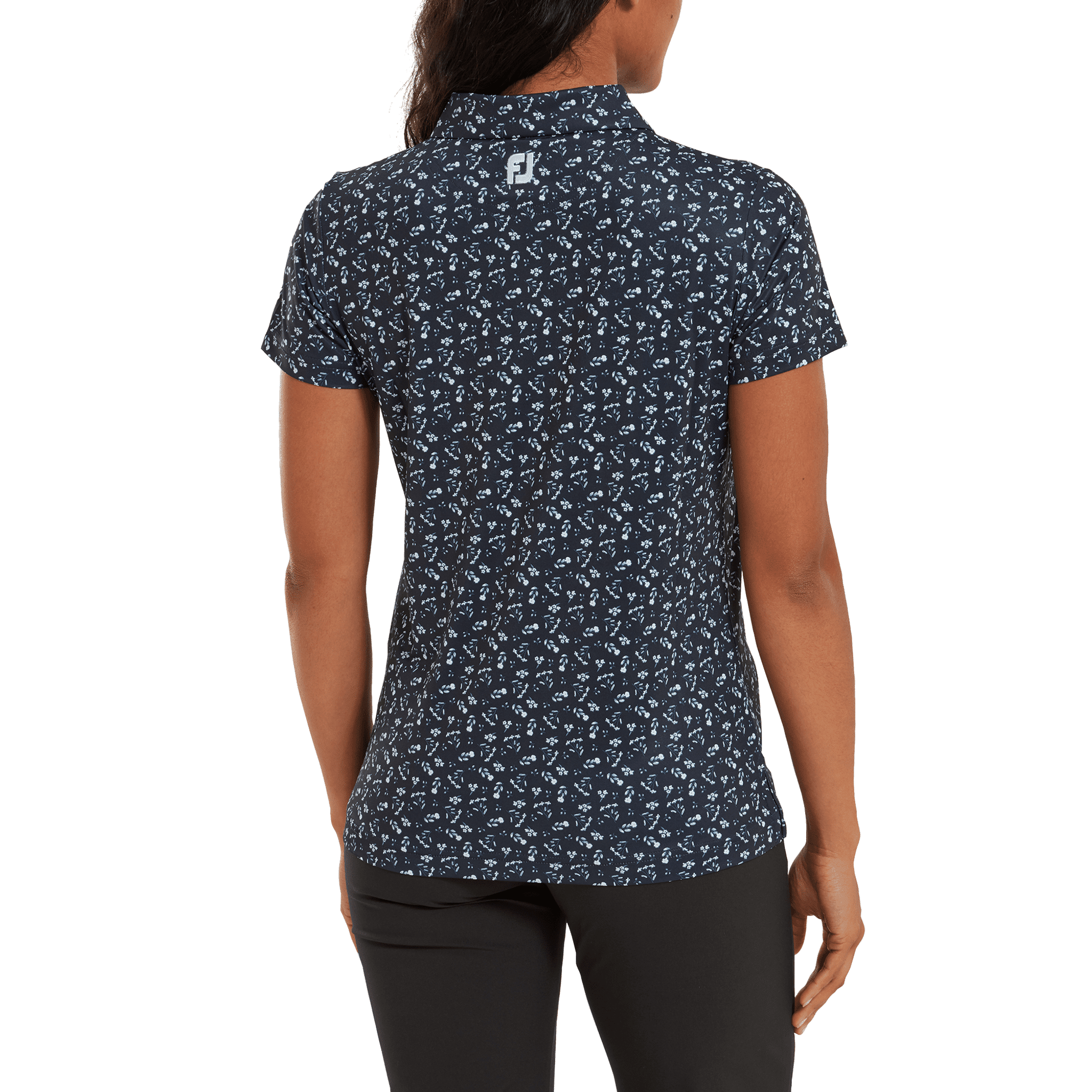 Polo da donna con stampa floreale Footjoy