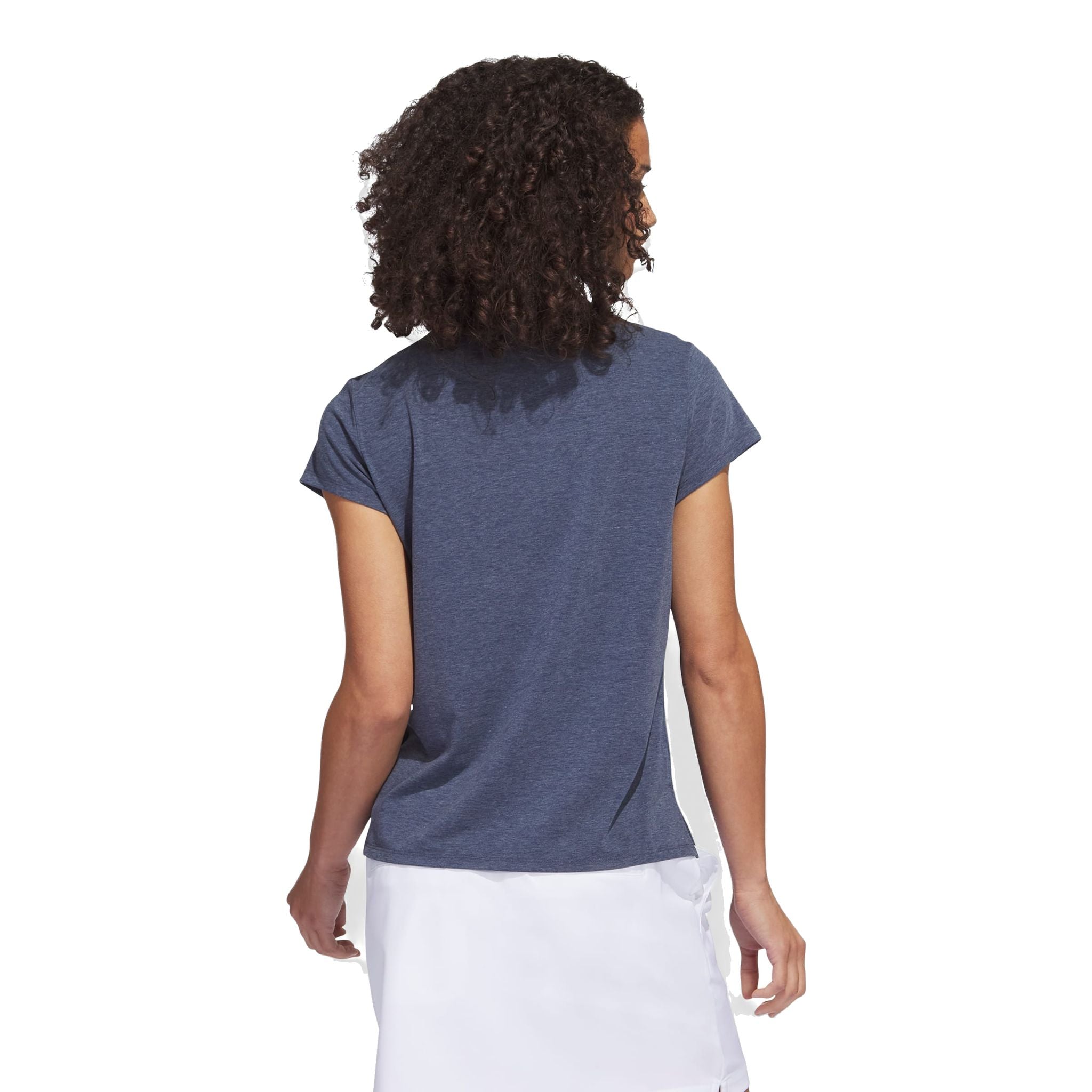 Polo da donna Adidas Go-To Heathered