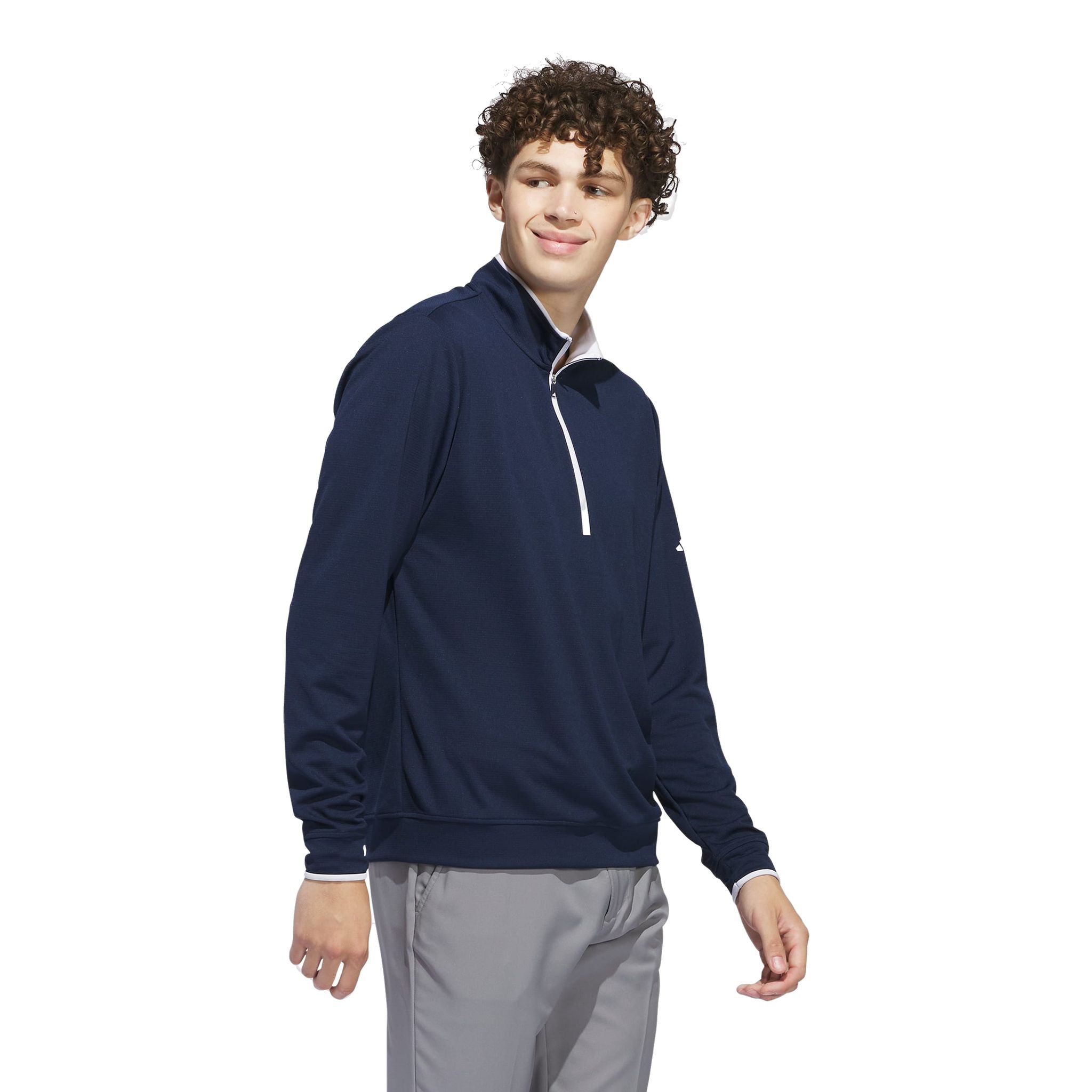 Adidas UPF Maglione leggero con zip a 1/4 da uomo