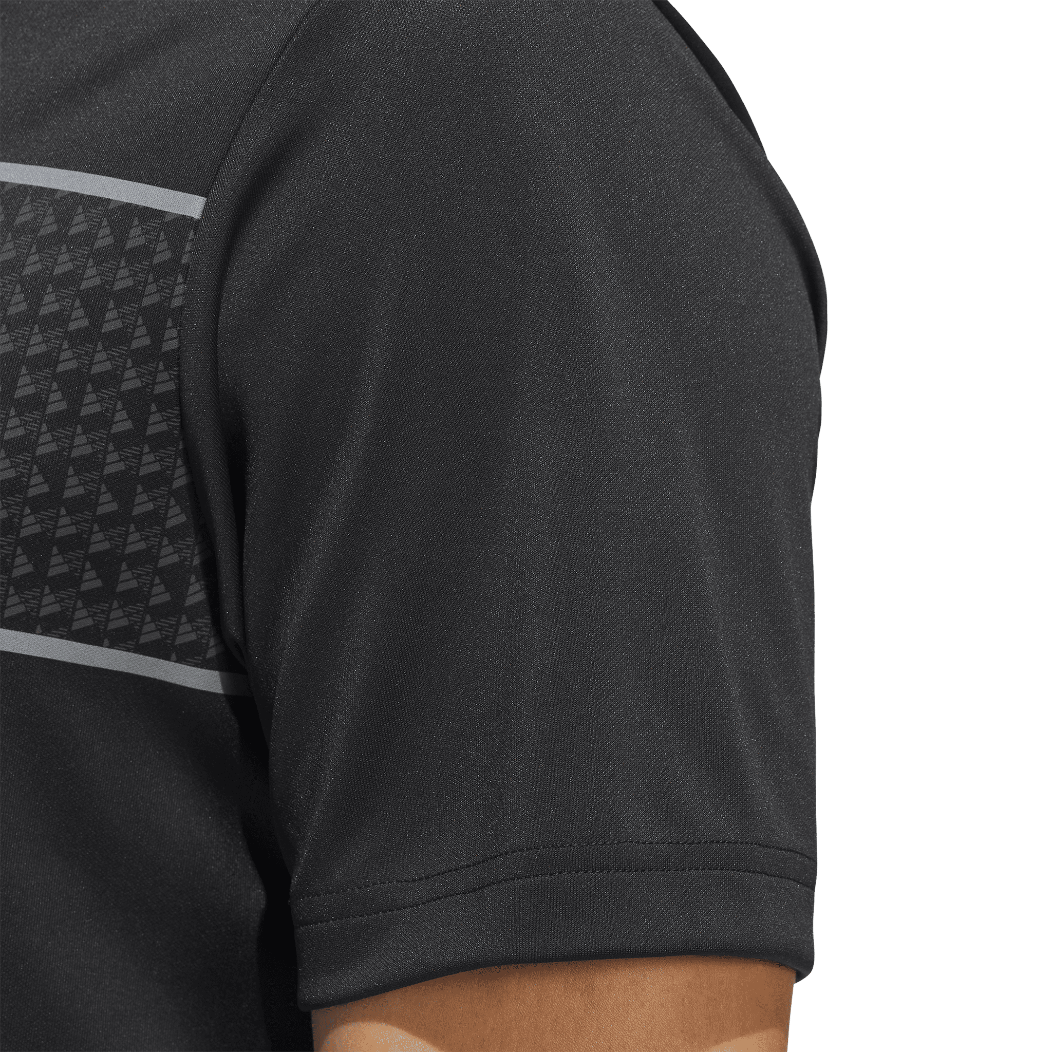 Polo a righe sul petto Adidas Core da uomo