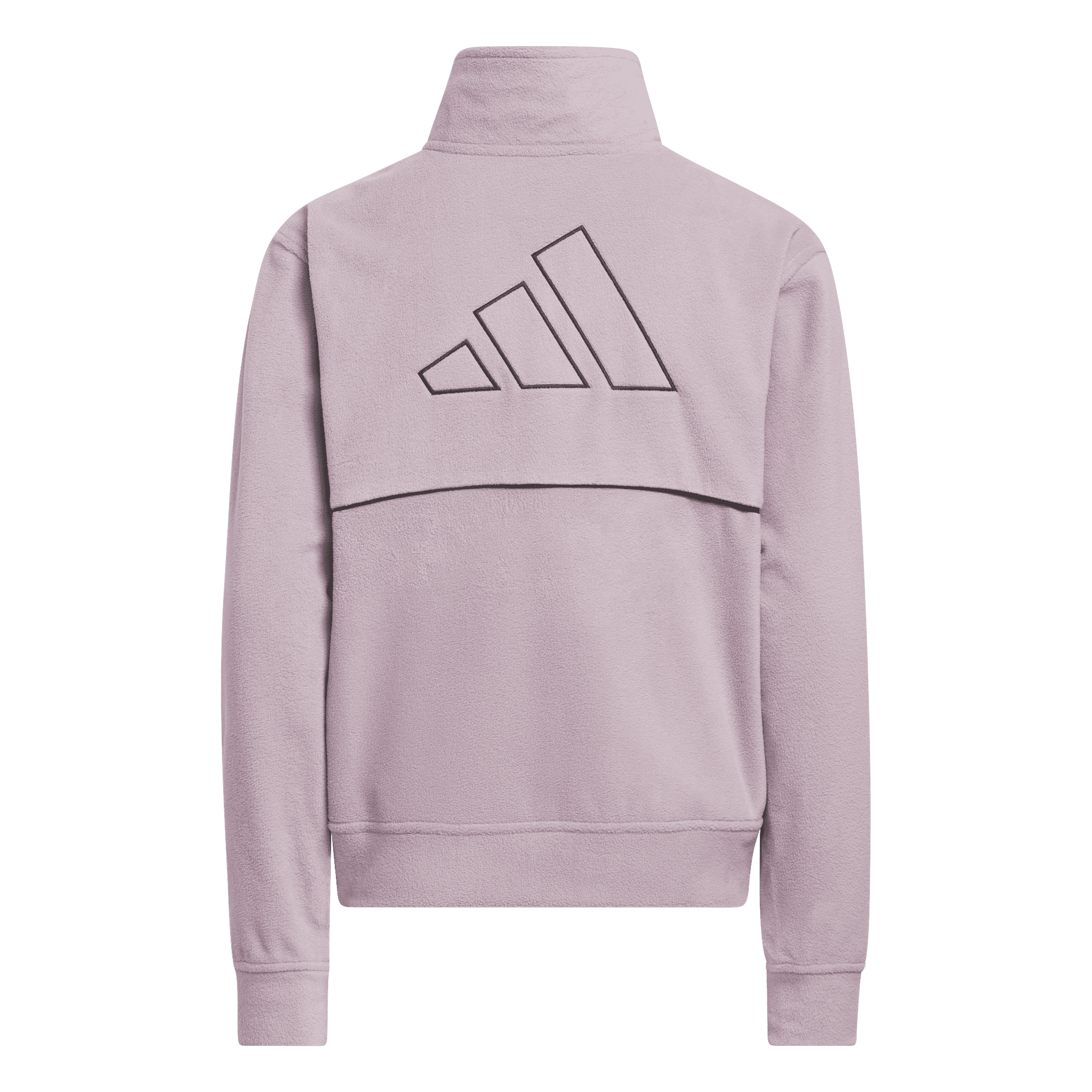 Giacca in pile con zip 1/4 Adidas da donna
